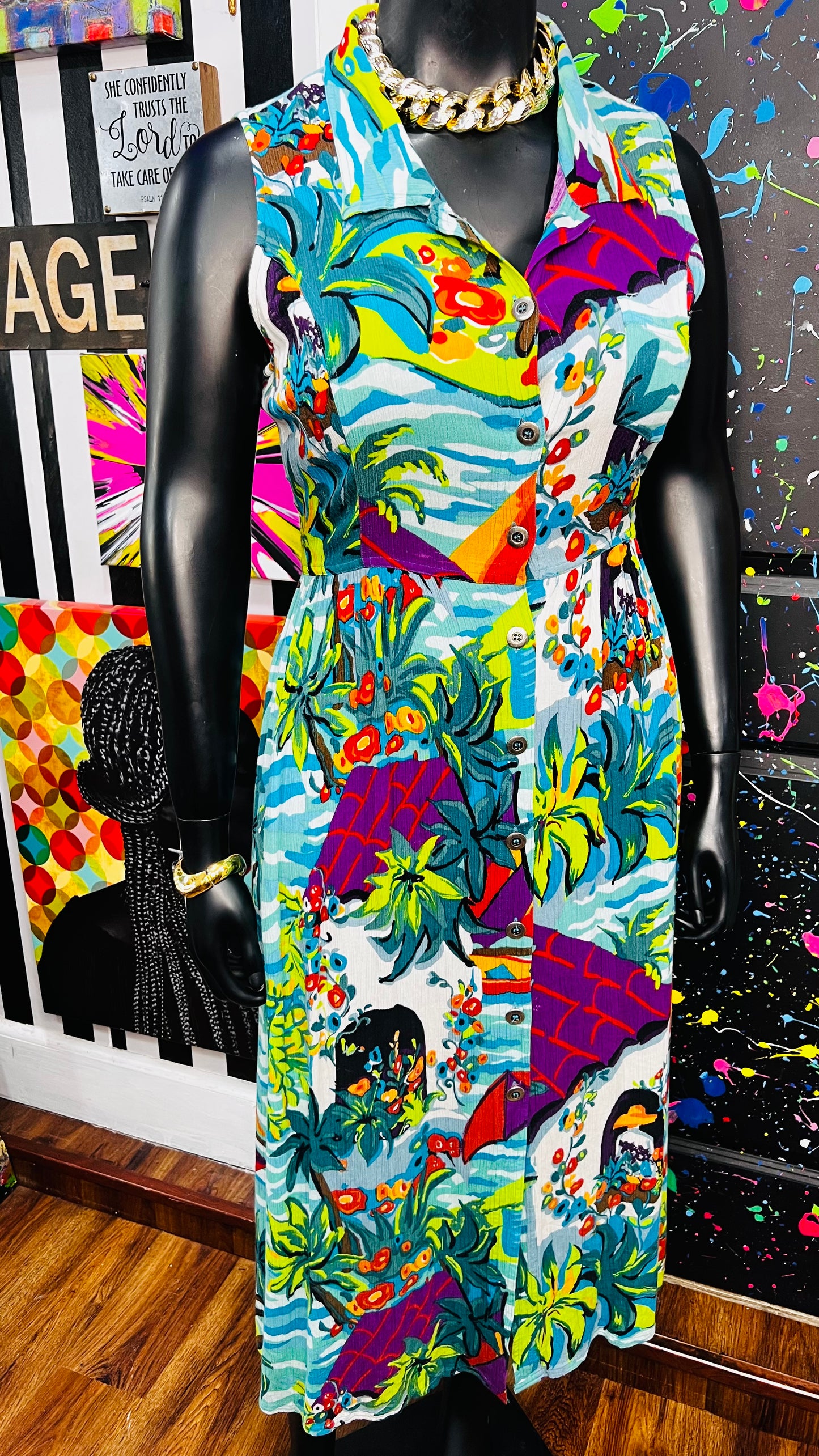 Vintage Carole Little Dress Duster (14/16)