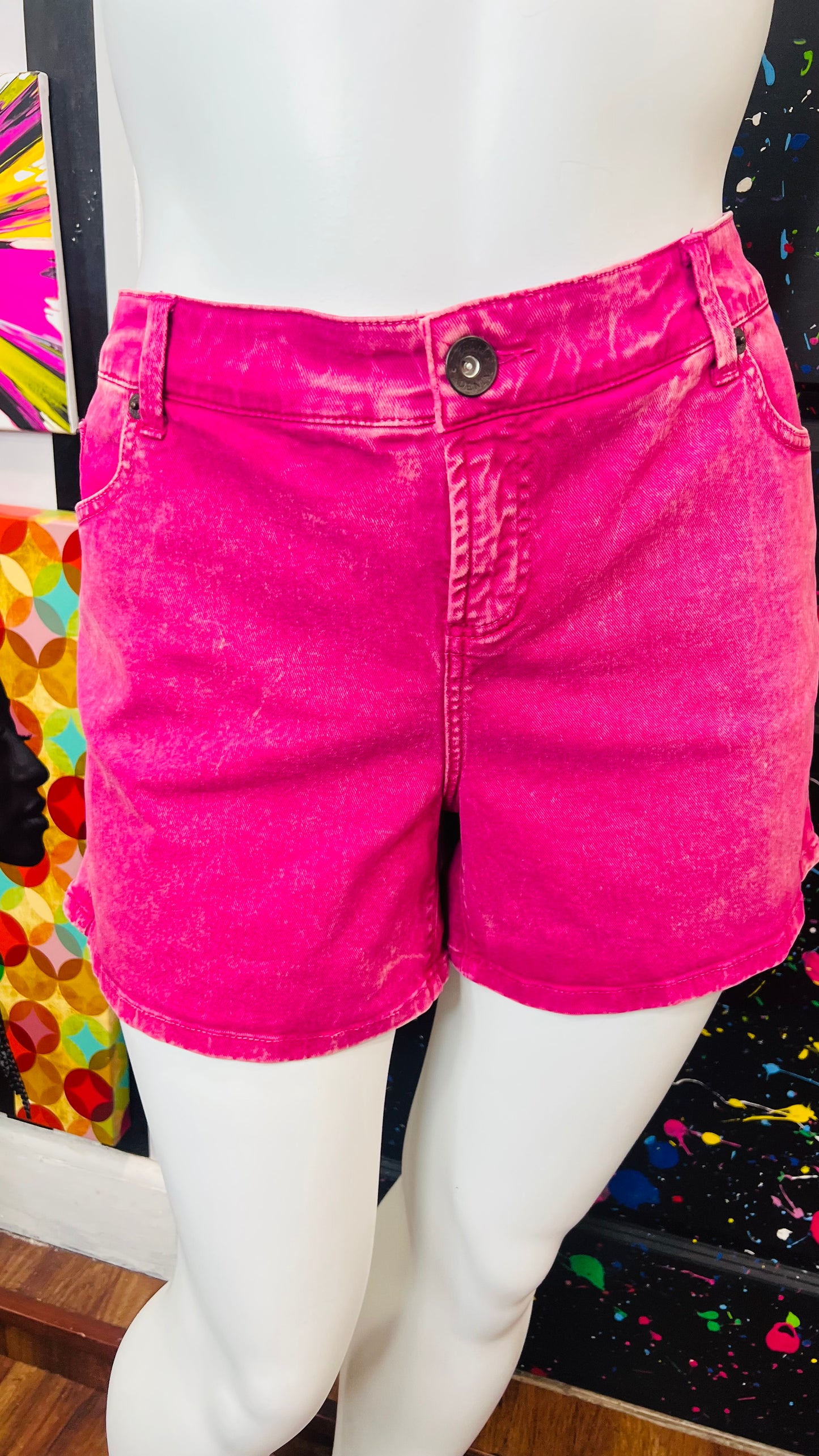 Torrid Pink Denim Shorts (20)