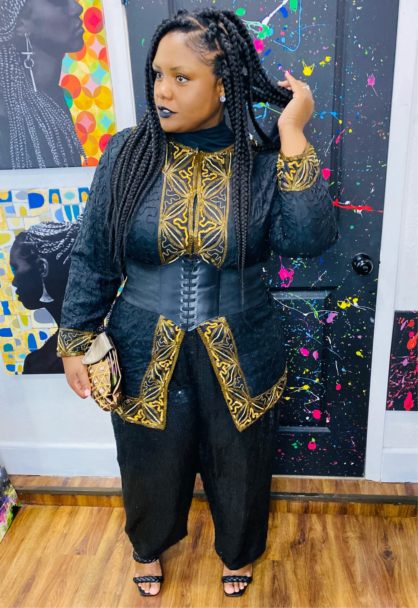 Vintage 100% Silk Sequin Set (20)