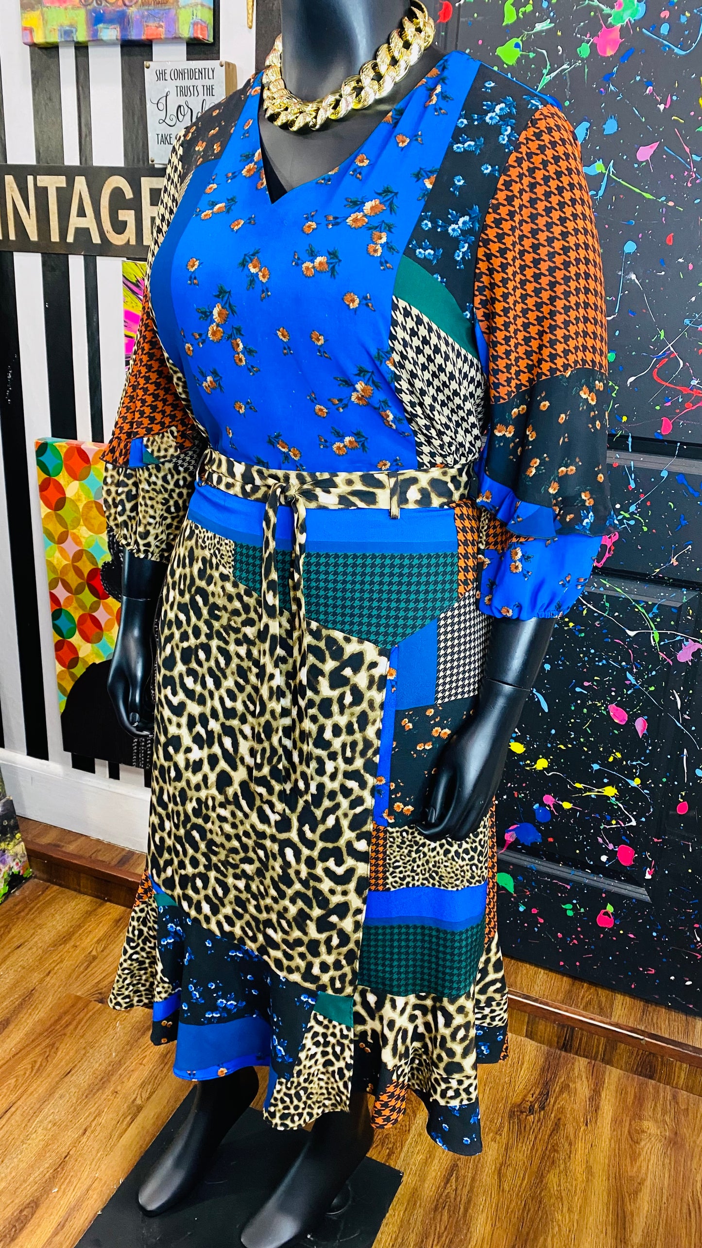 Calvin Klein MixPrint Skirt Set (14)