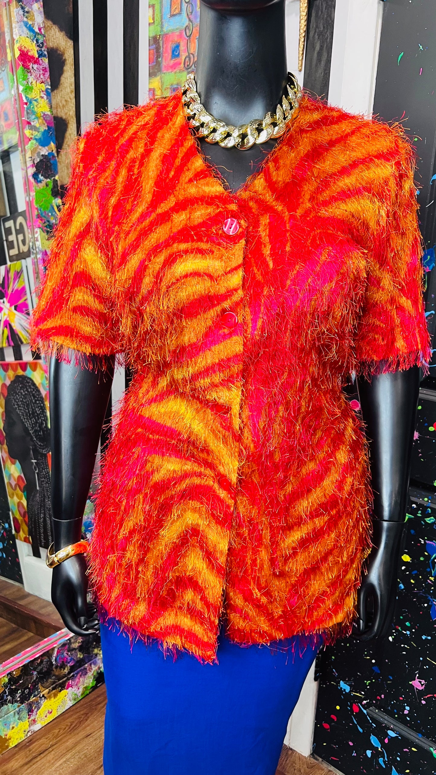 Vintage ‘Strawberry Lemonade’ Shaggy Blouse (18)