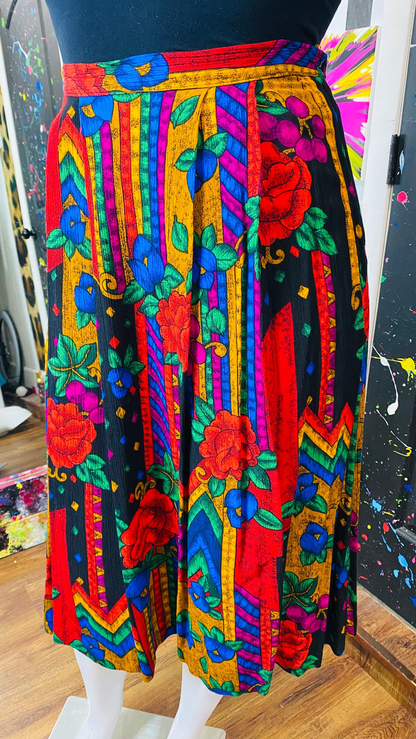 Vintage Vibrant Skirt Set (16/18)