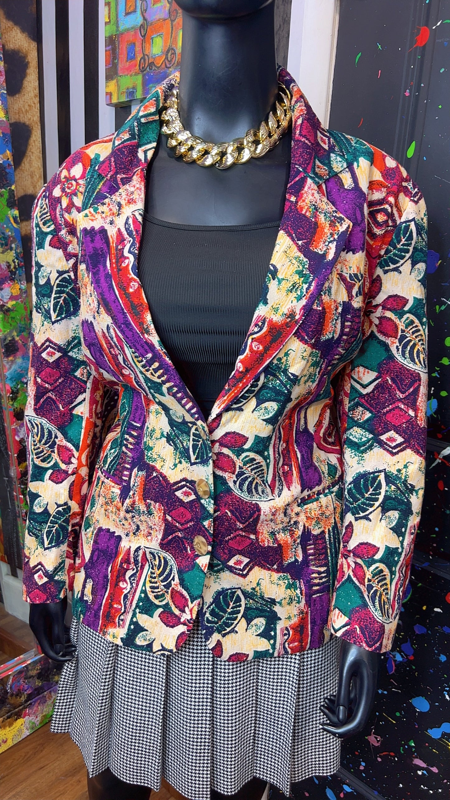 Vintage Abstract Blazer (22)