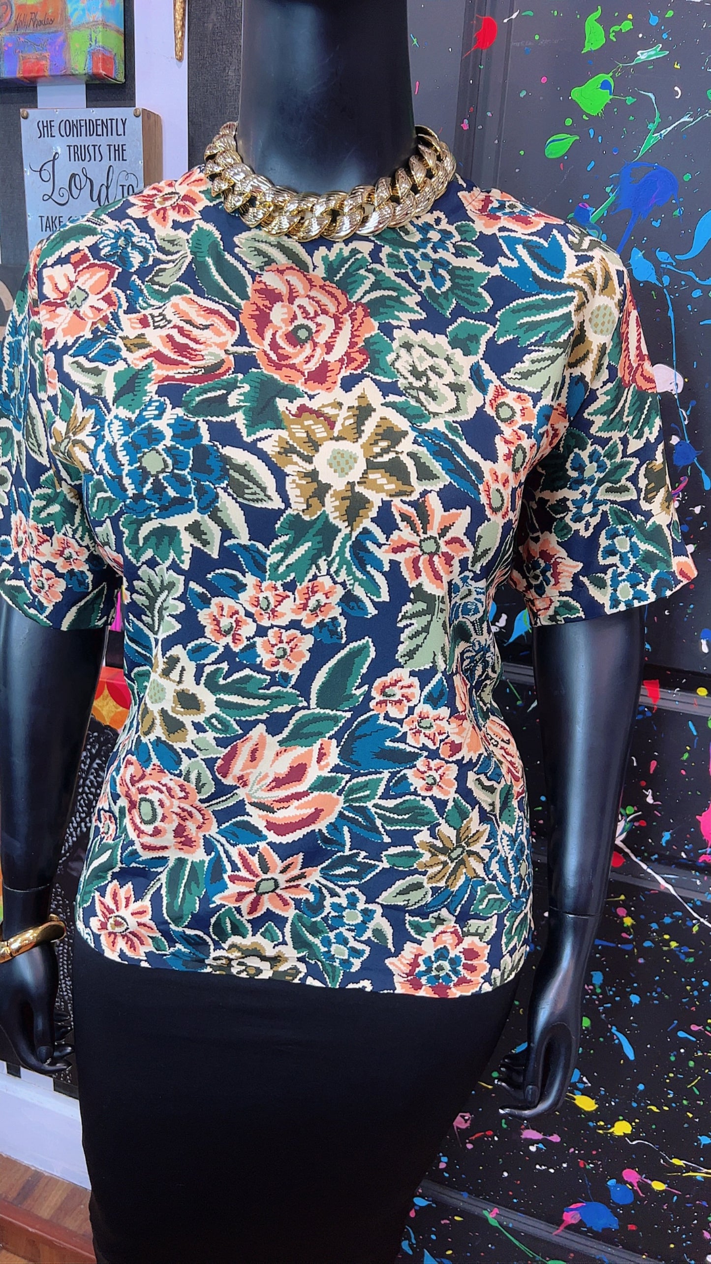 Vintage Polyester Blouse (16)