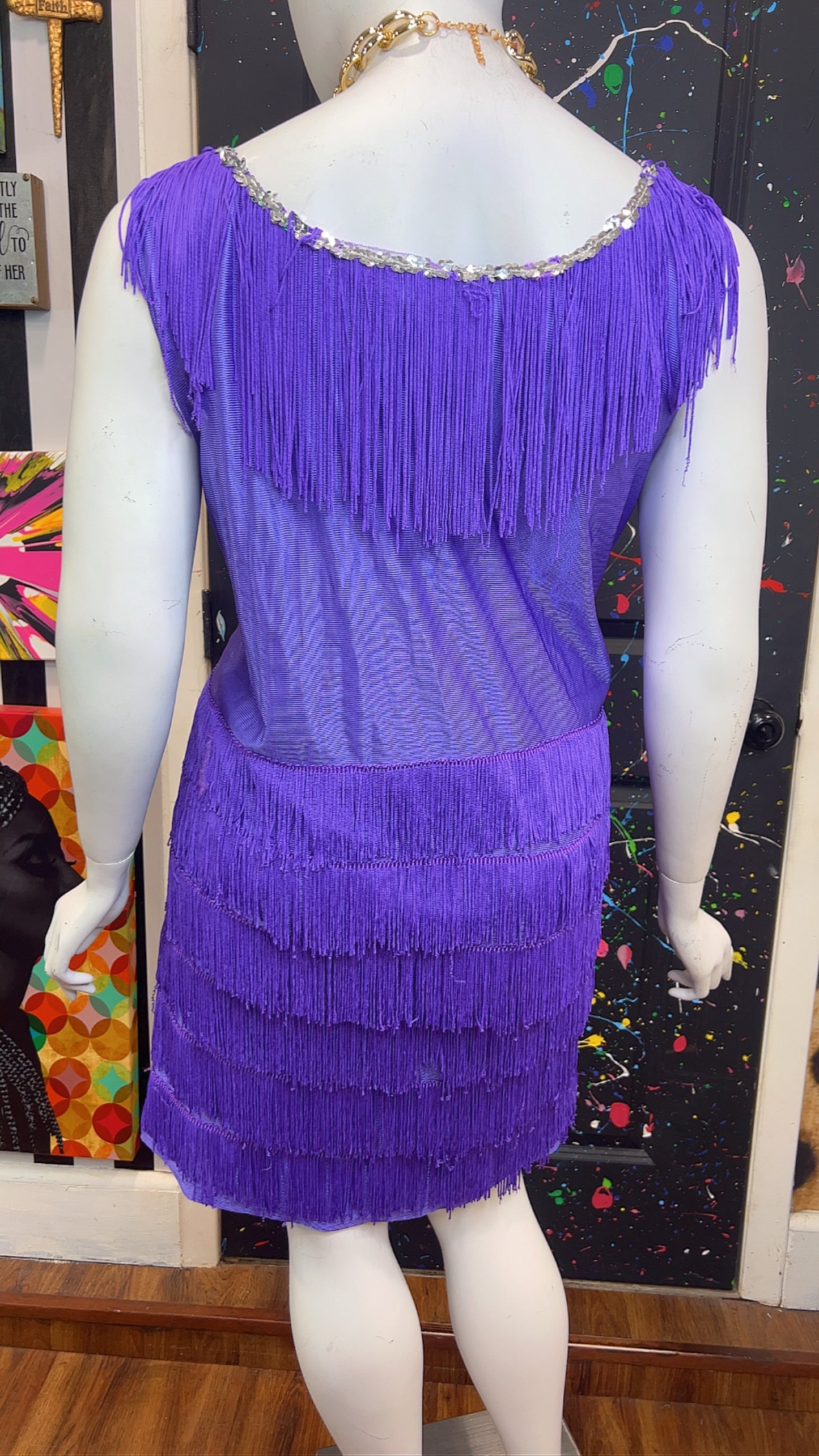 Purple Fringe Dress (24)