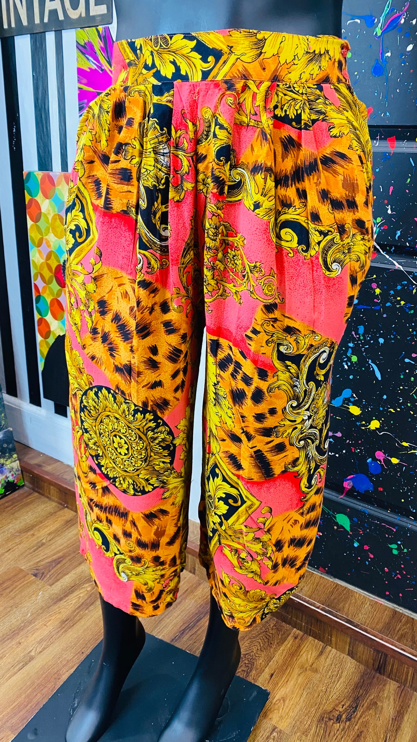 Vintage 100% Rayon Gauchos (14/16)