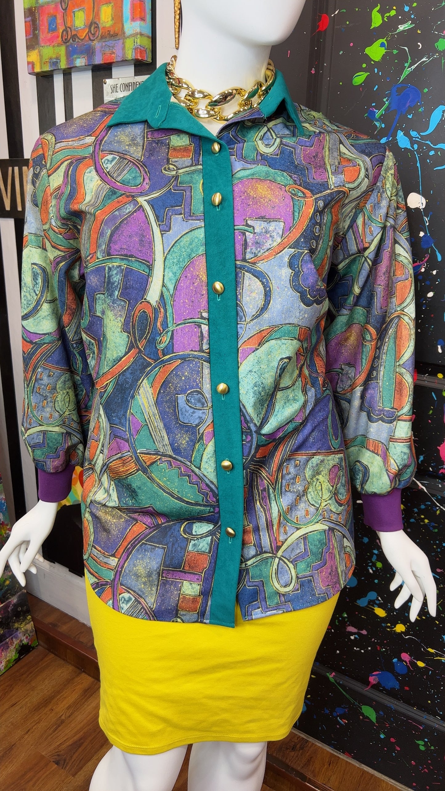 Vintage ‘Threads’ Blouse (20W)