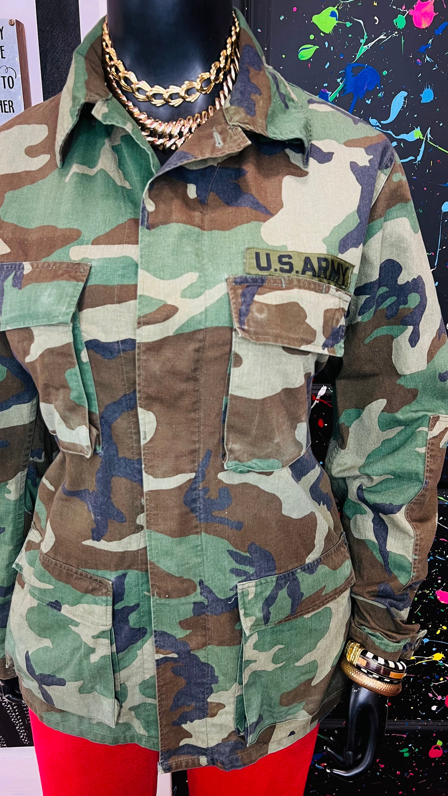 Vintage Authentic Army Camouflage Jacket (16)