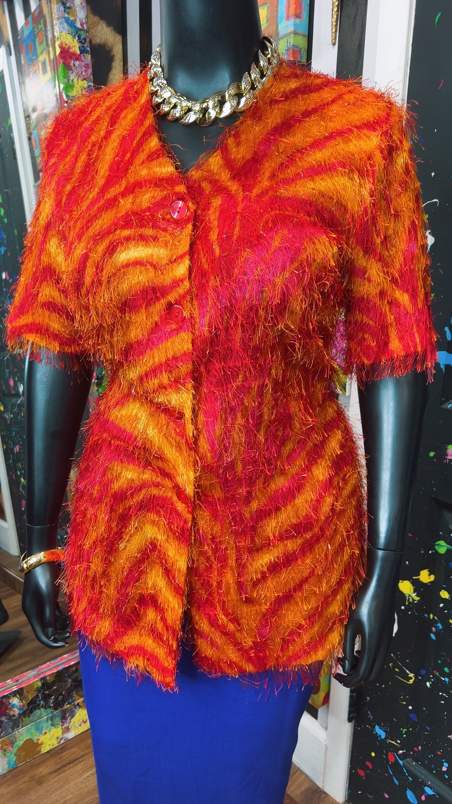 Vintage ‘Strawberry Lemonade’ Shaggy Blouse (18)