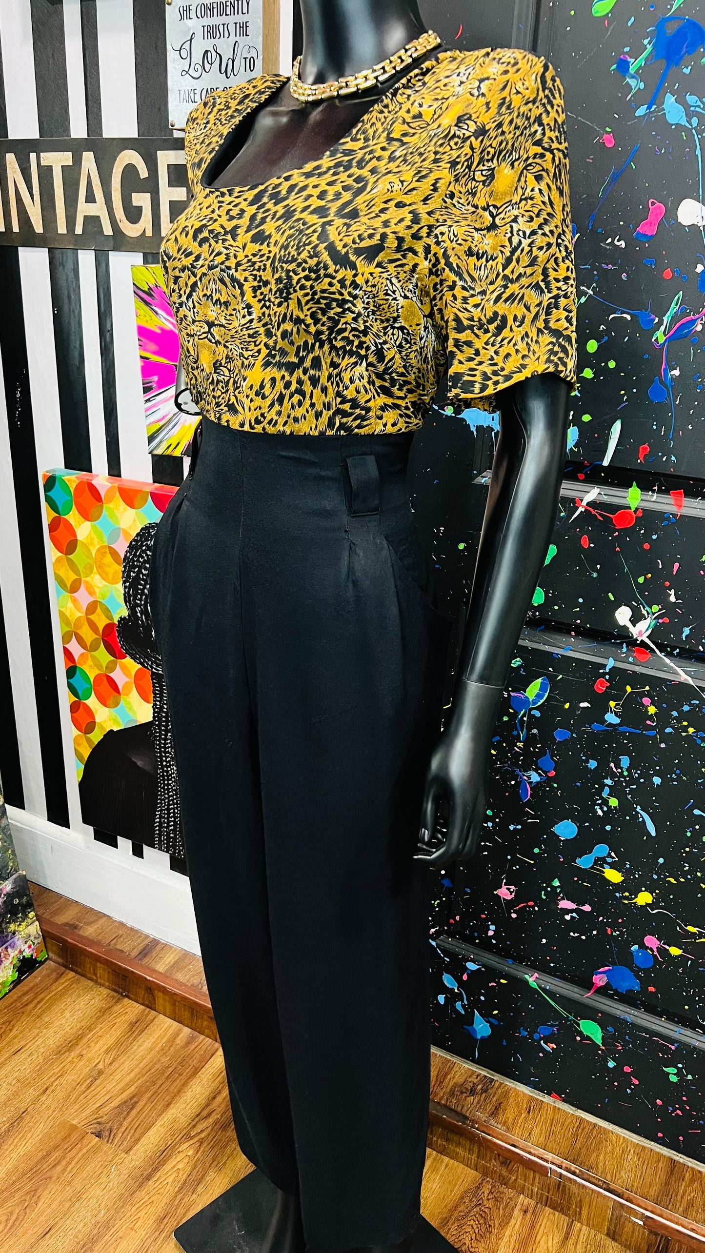 Vintage Cheetah Print Jumpsuit (14)
