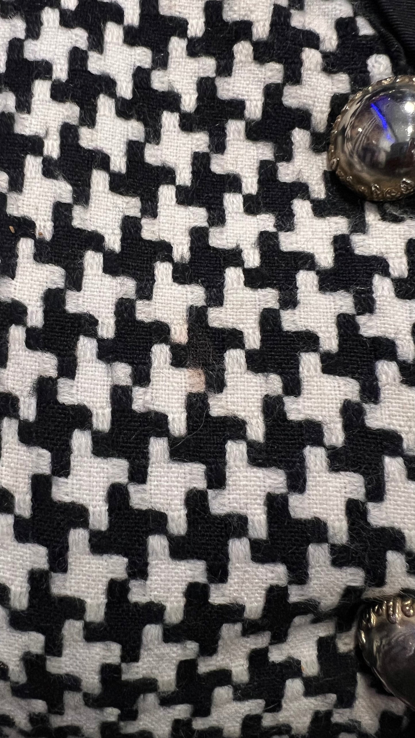 Vintage Rayon Black & White Blazer (14)