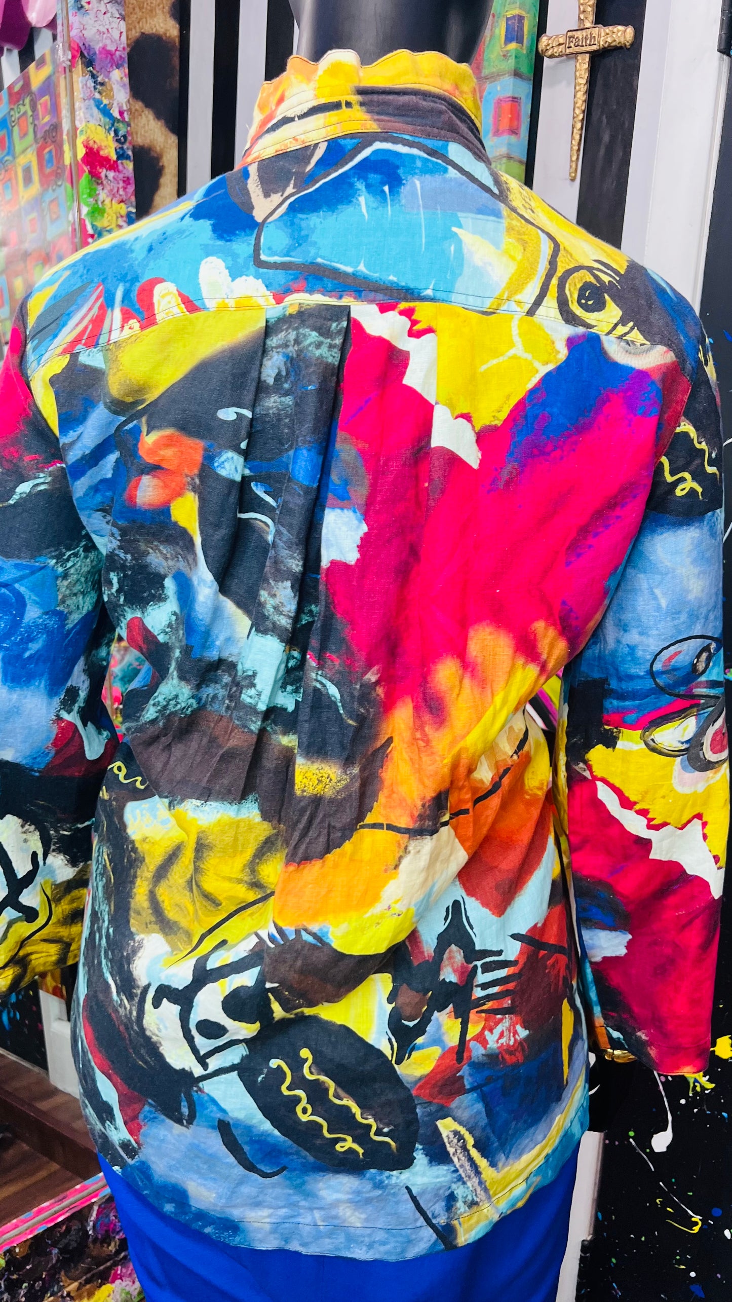 Abstract Water Color Blouse (20)