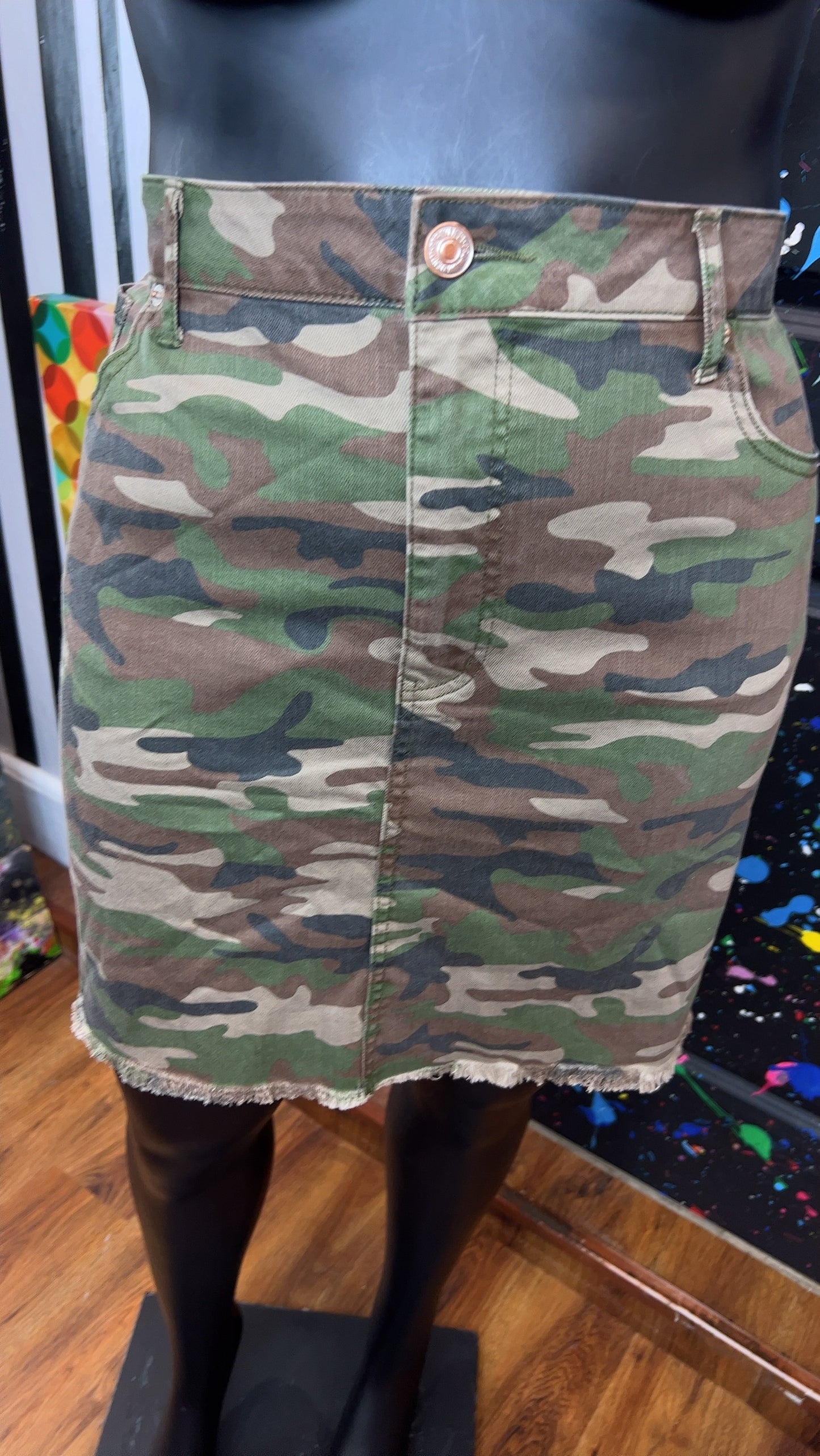 Denim Camo Skirt (20)