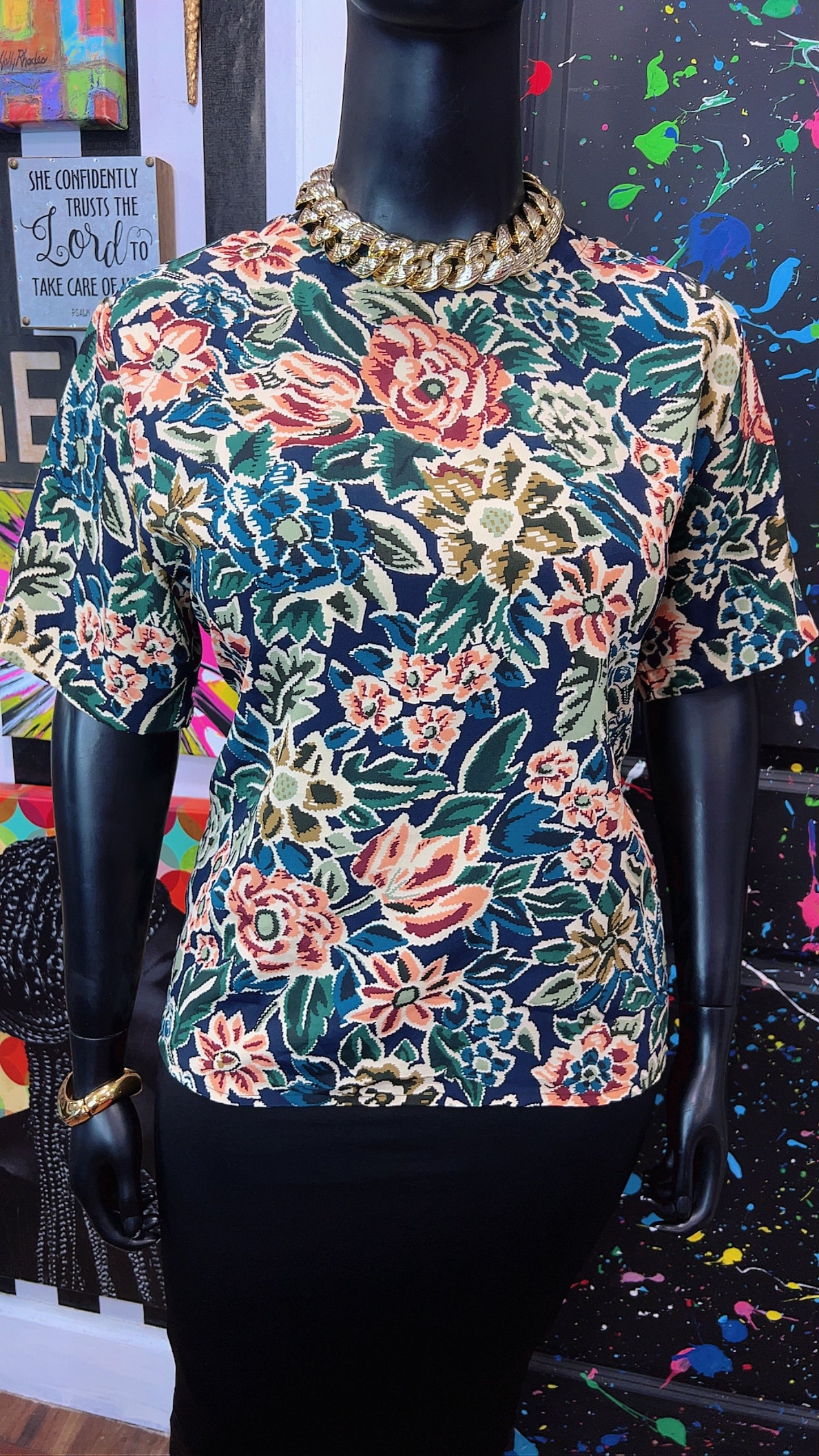 Vintage Polyester Blouse (16)