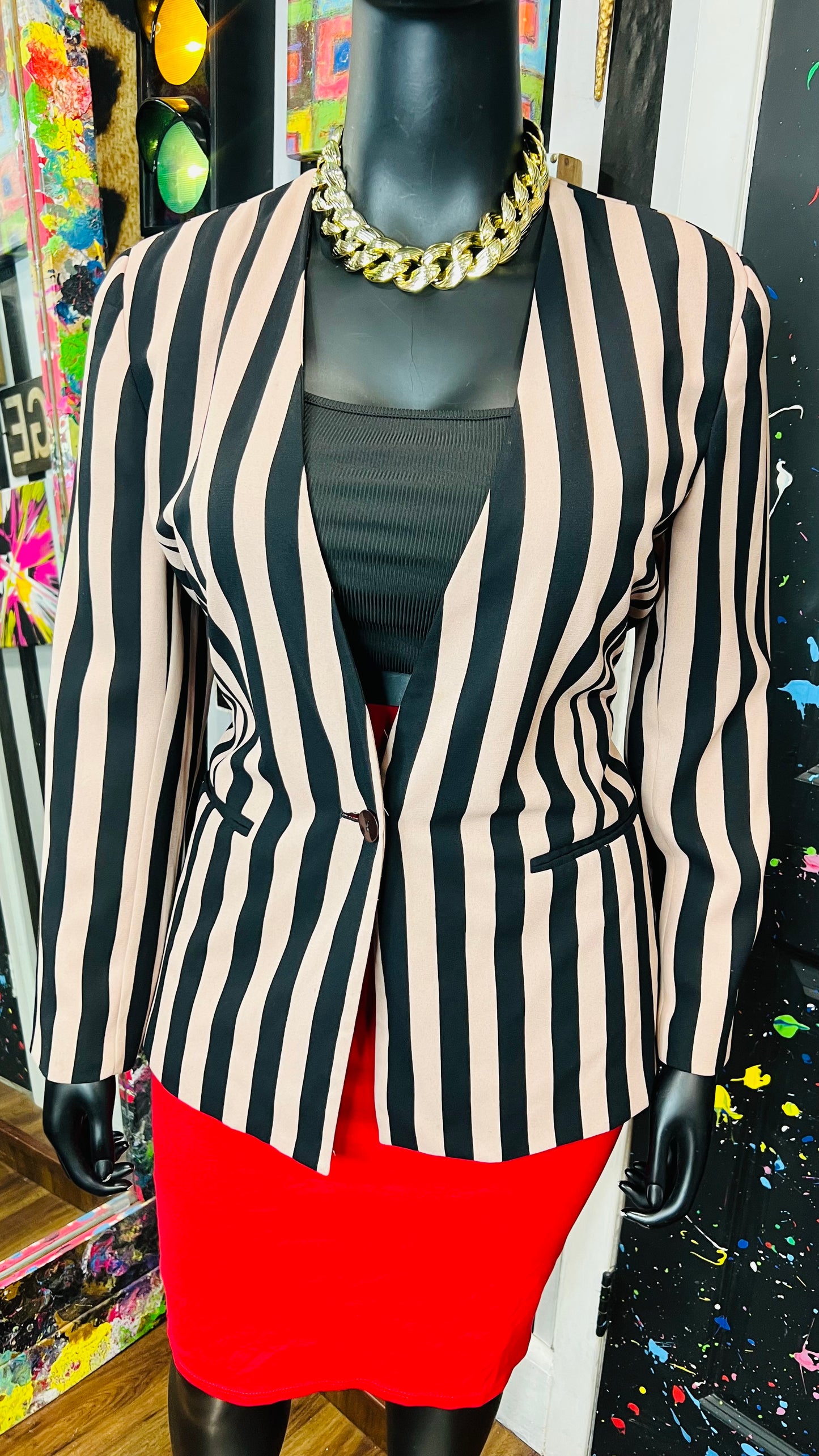 Vintage Striped Blazer (14)