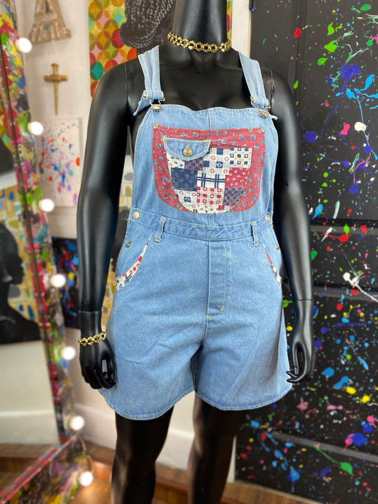 Vintage Overalls Shorts