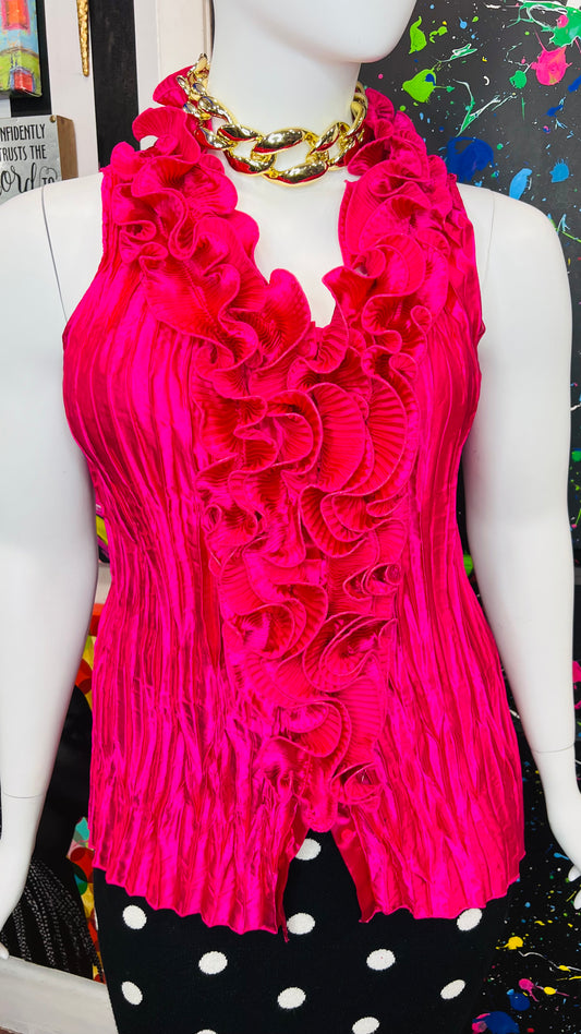 Vintage Y2K Pink Sleeveless Blouse (18/20W)