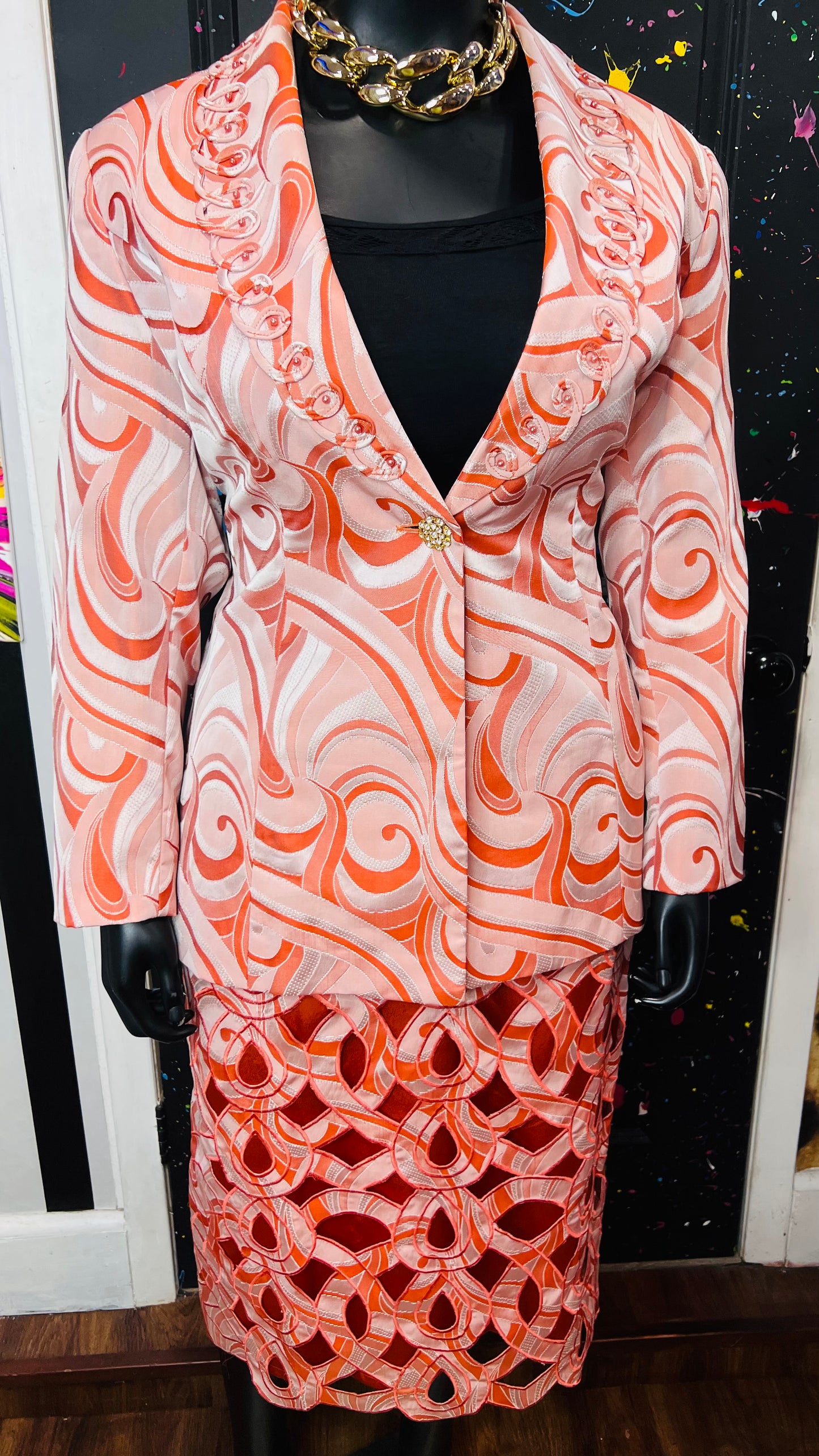 Vintage Abstract Skirt Suit (20)