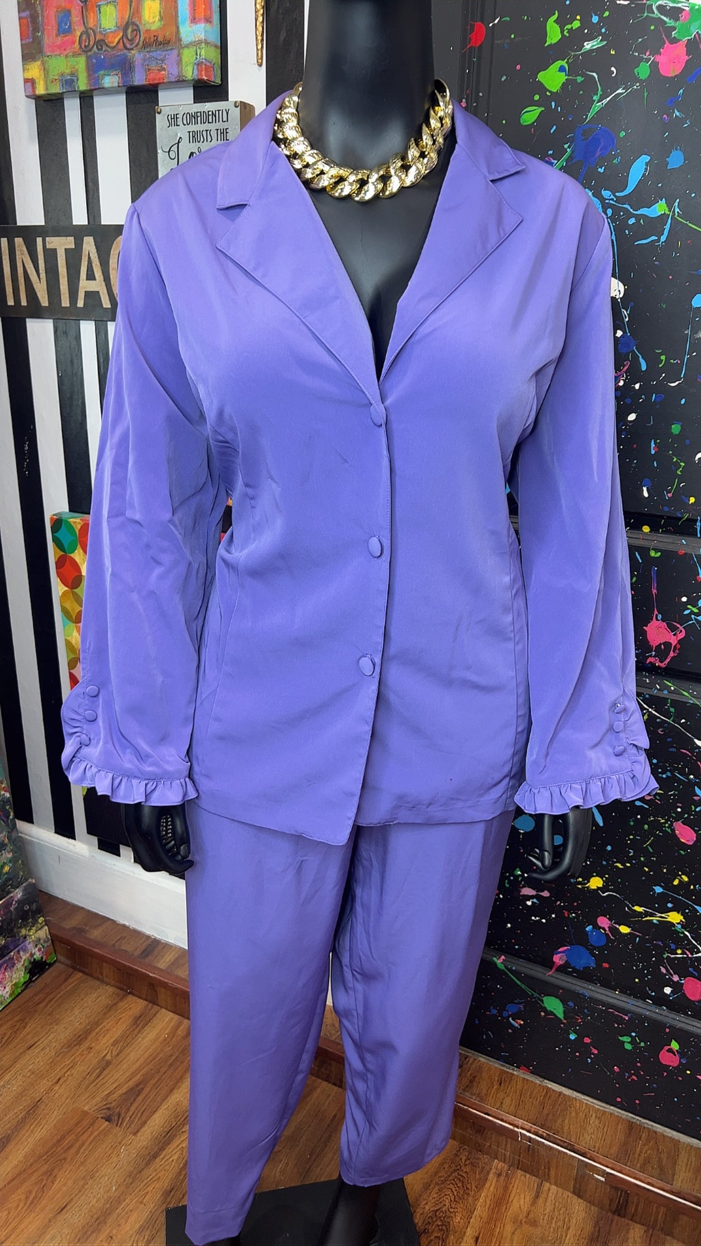 Vintage Purple Pants Set (16)