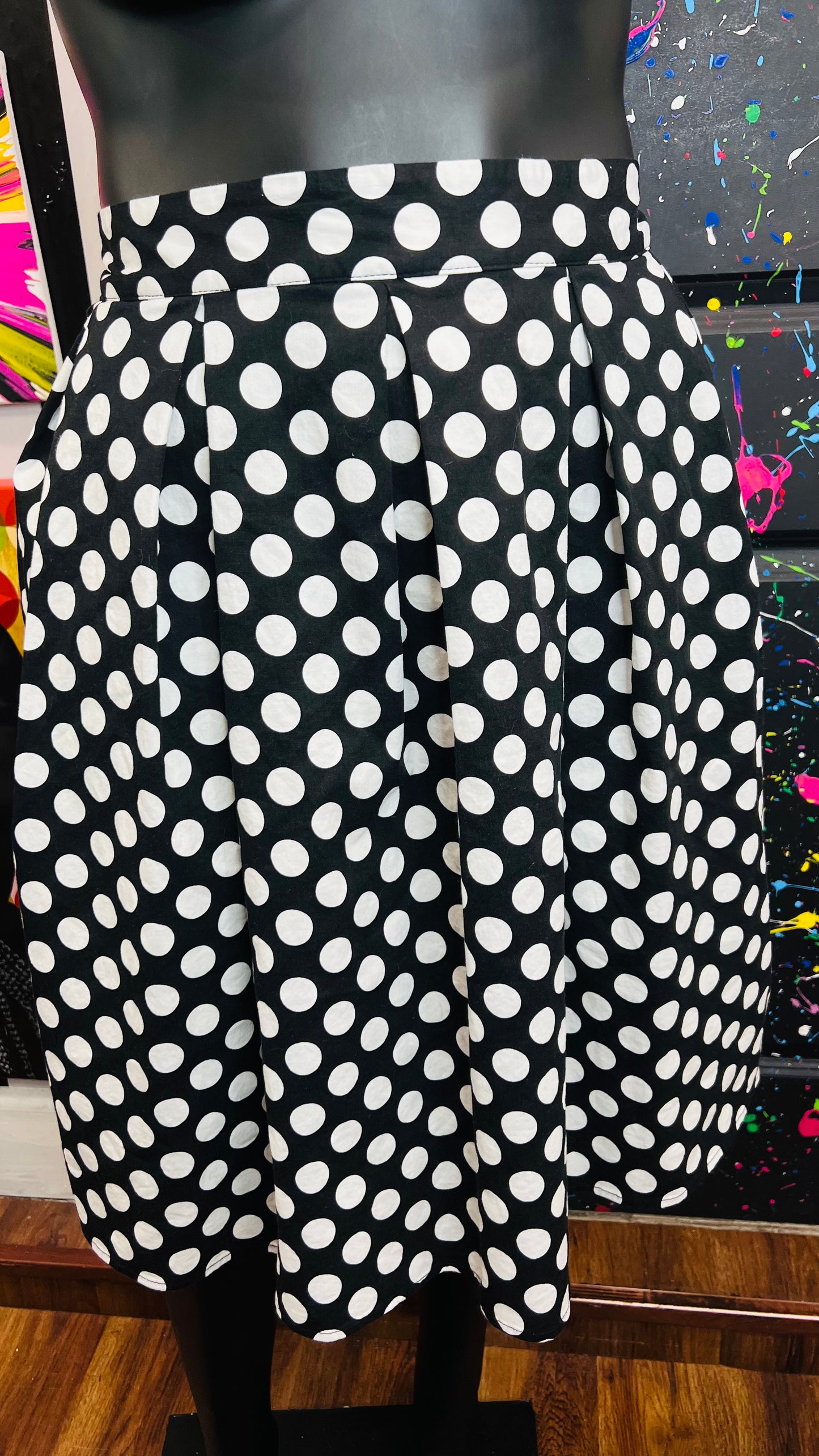 Polka dot Black & White Skirt (20)