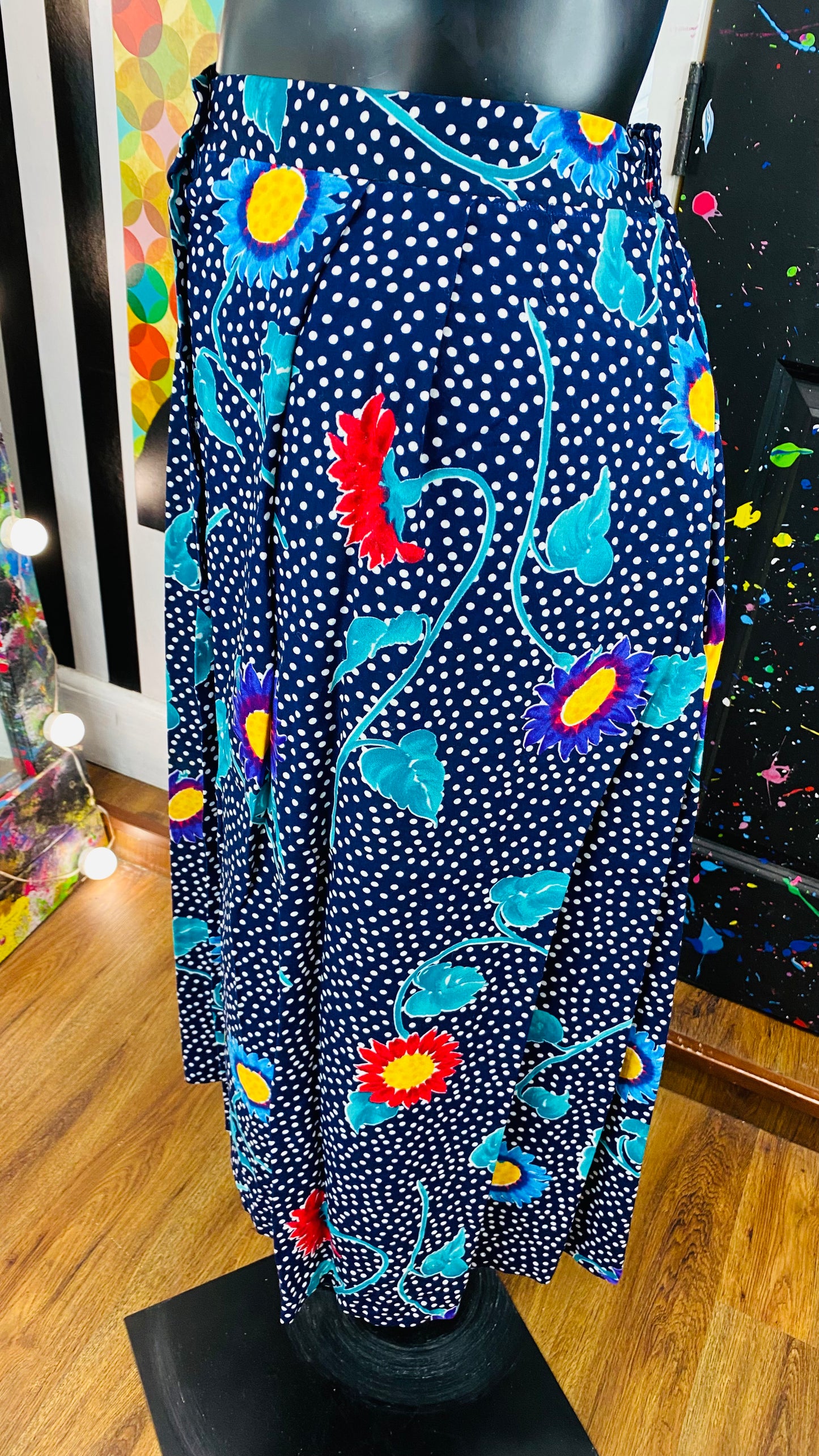 Vintage TR Bentley Polkadot Skirt