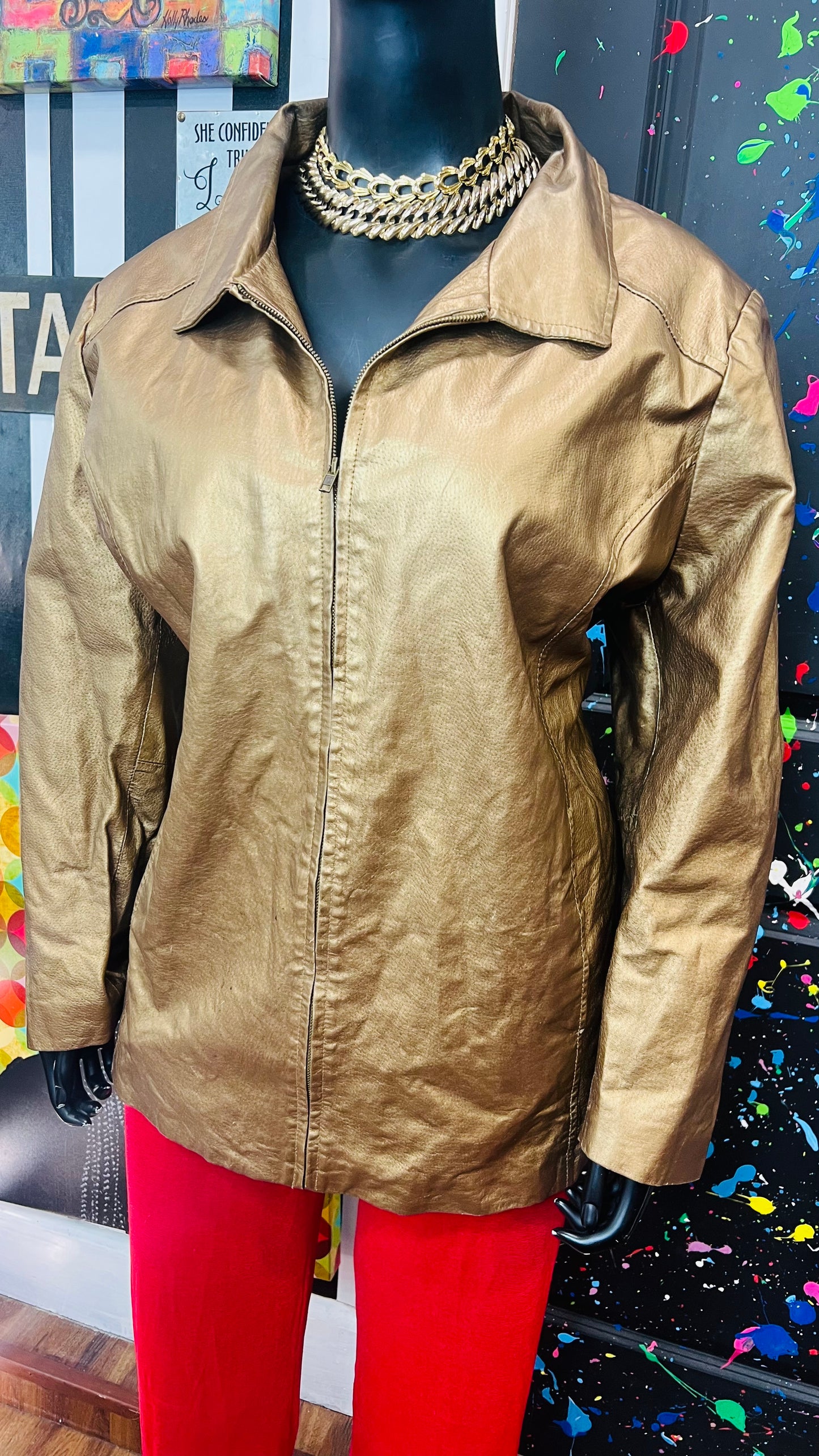 Vintage Genuine Leather Jacket (26)