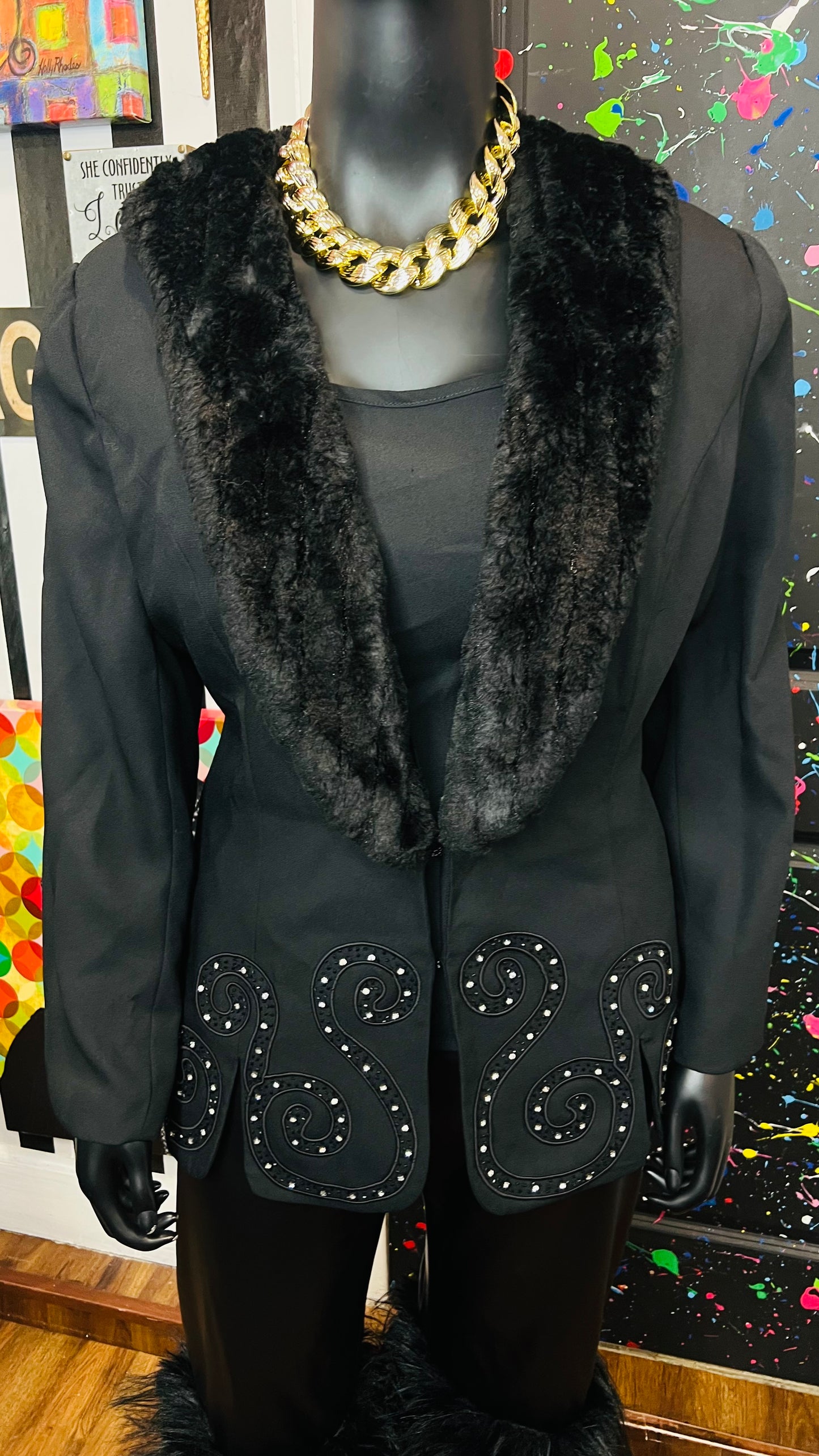 Vintage Unique Statement Blazer (20)