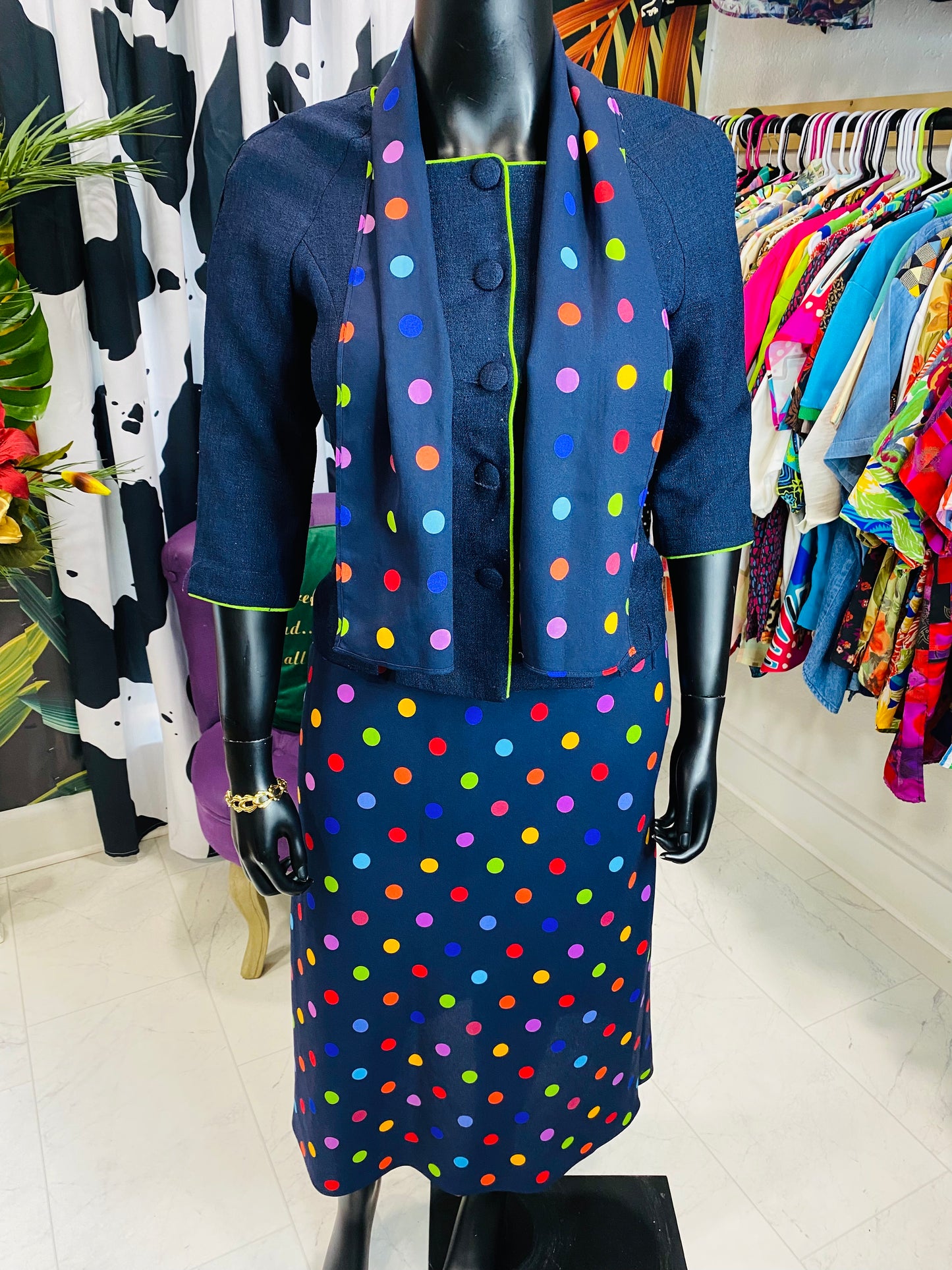 Vintage Leslie Fay 3 piece Skirt Set