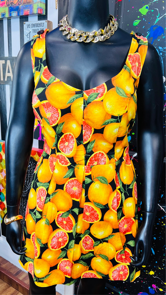 Vintage Fruit Romper - Shorts Underneath (16)