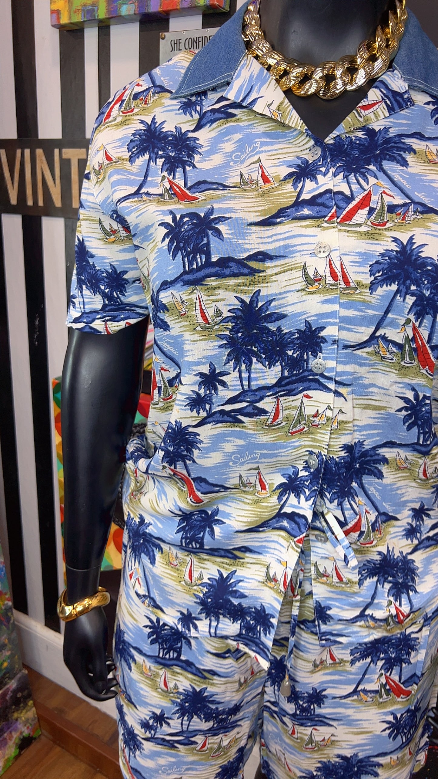 Vintage Tropical Shorts Set (16)
