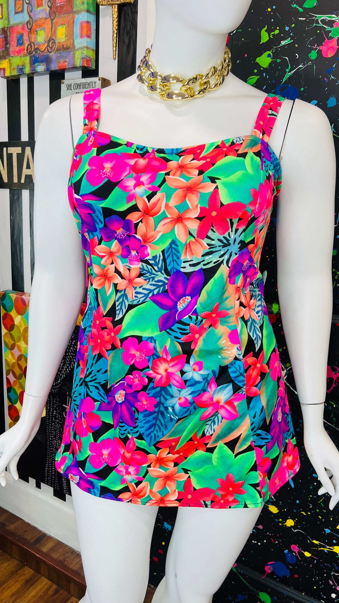 Vintage Tropical Vibrant Swimsuit (24)