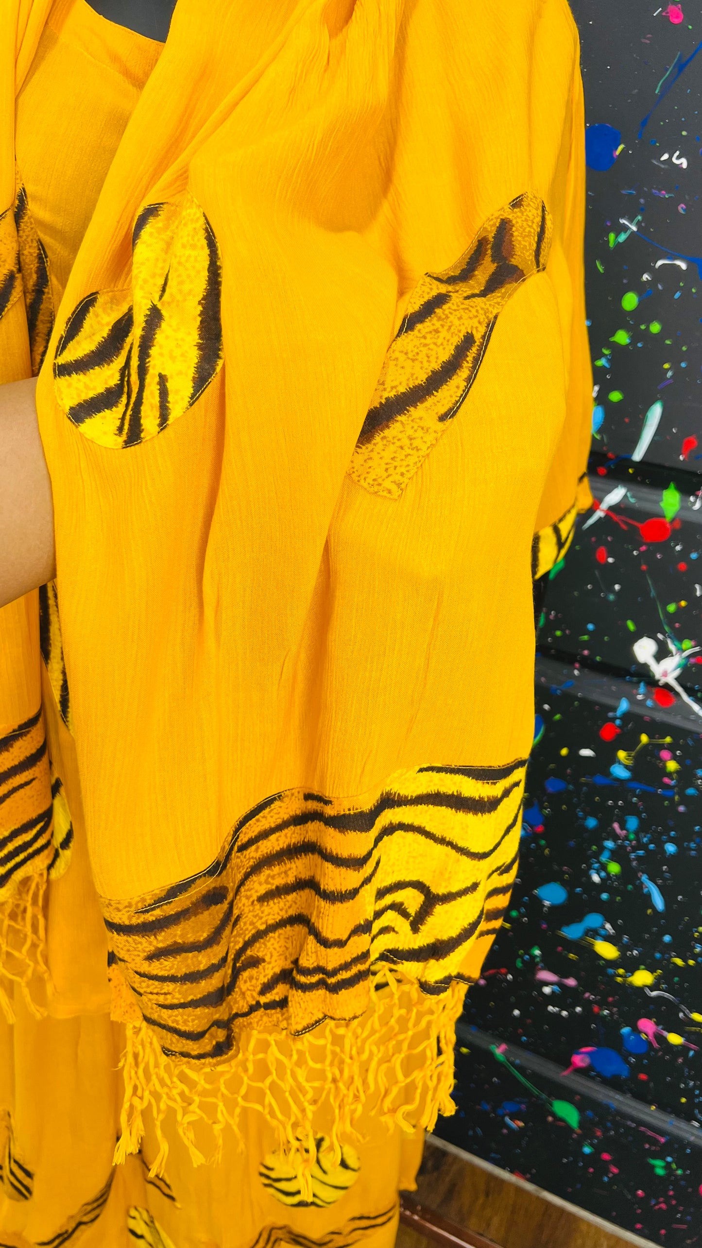 Vintage Animal Print Three Piece Rayon Set (OS)