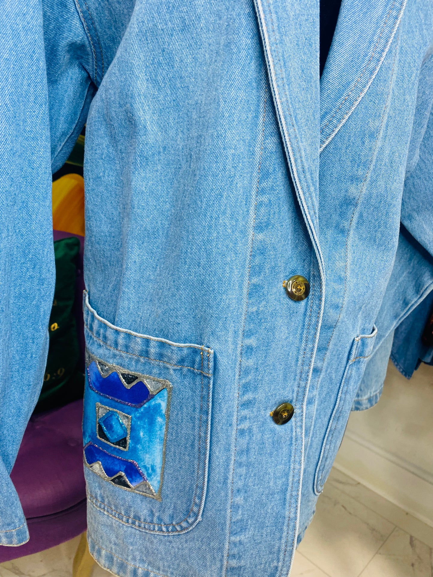 Vintage C•M•C Denim Blazer