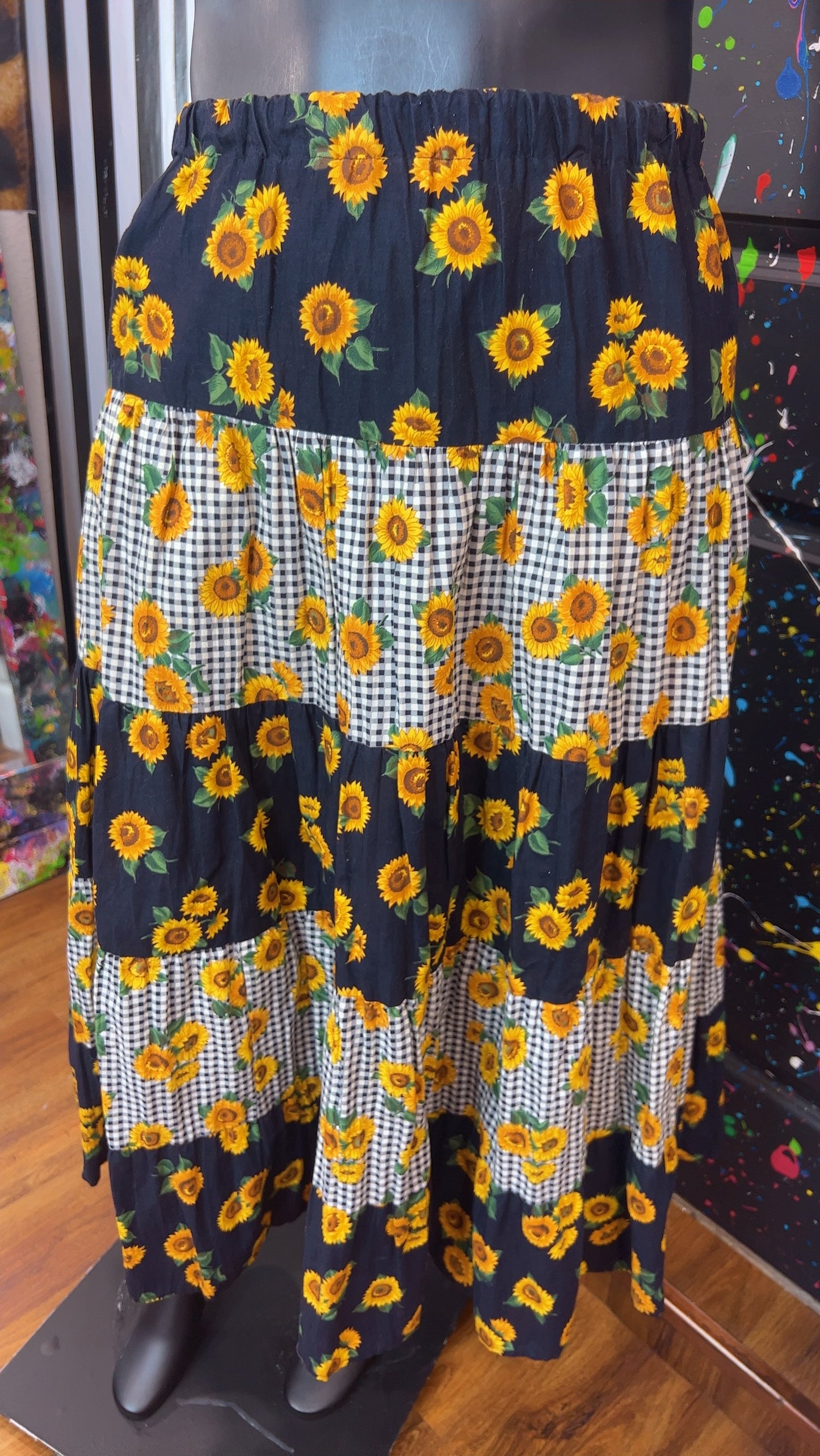Vintage Sun Flower Skirt (20)