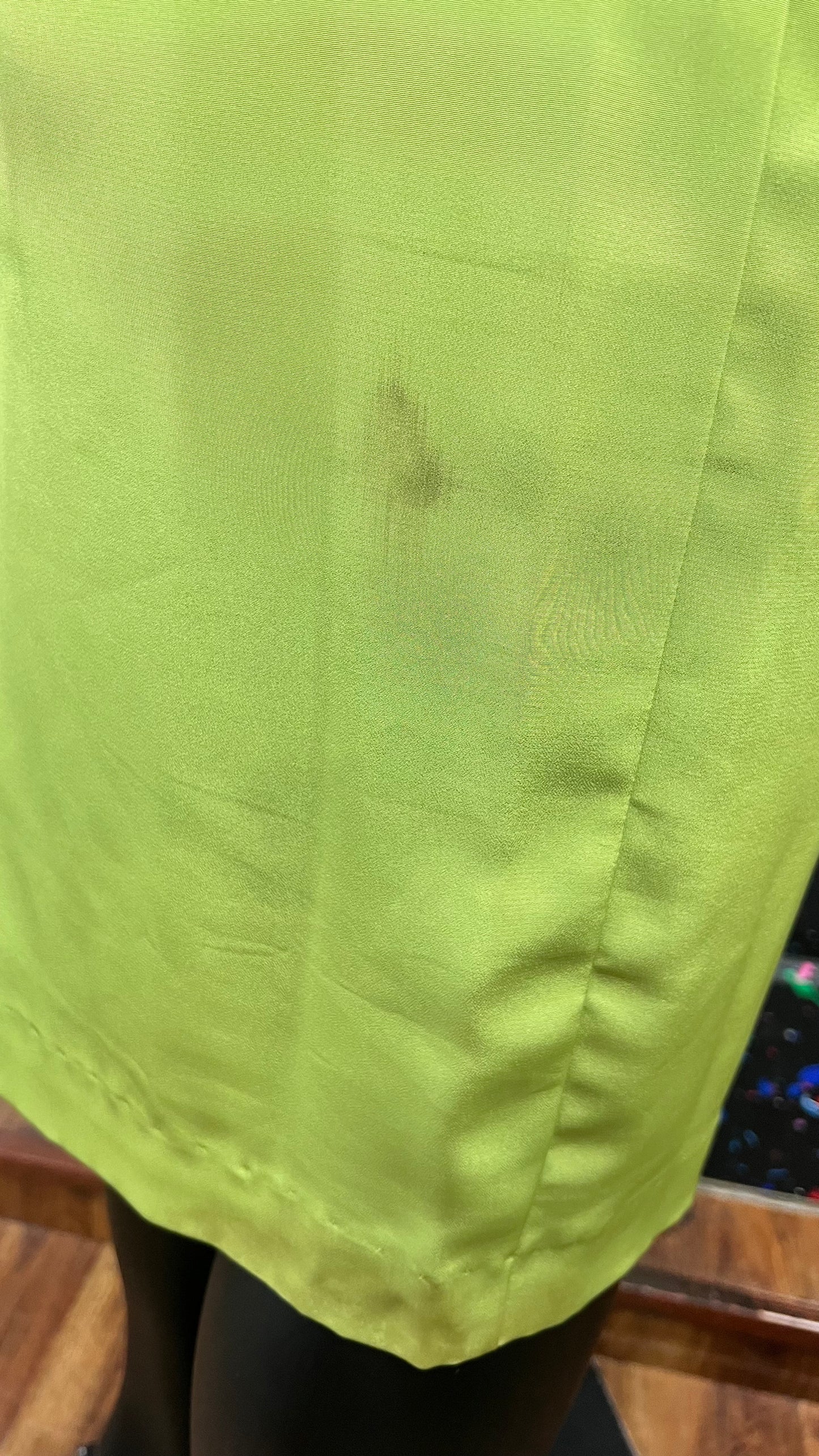 Vintage 100% Silk Green Skirt Suit (14)