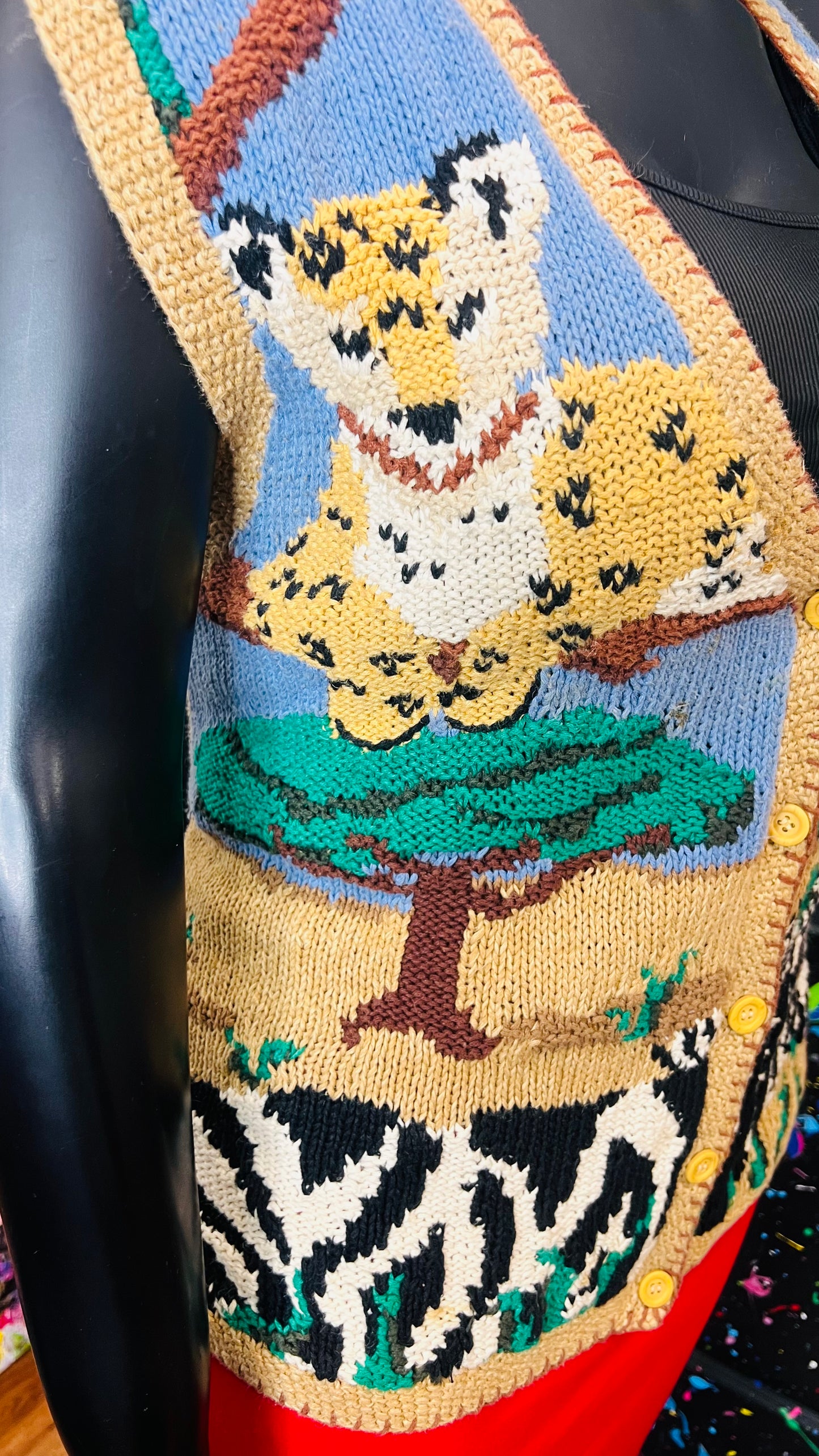 Vintage Safari Knit Vest (16)
