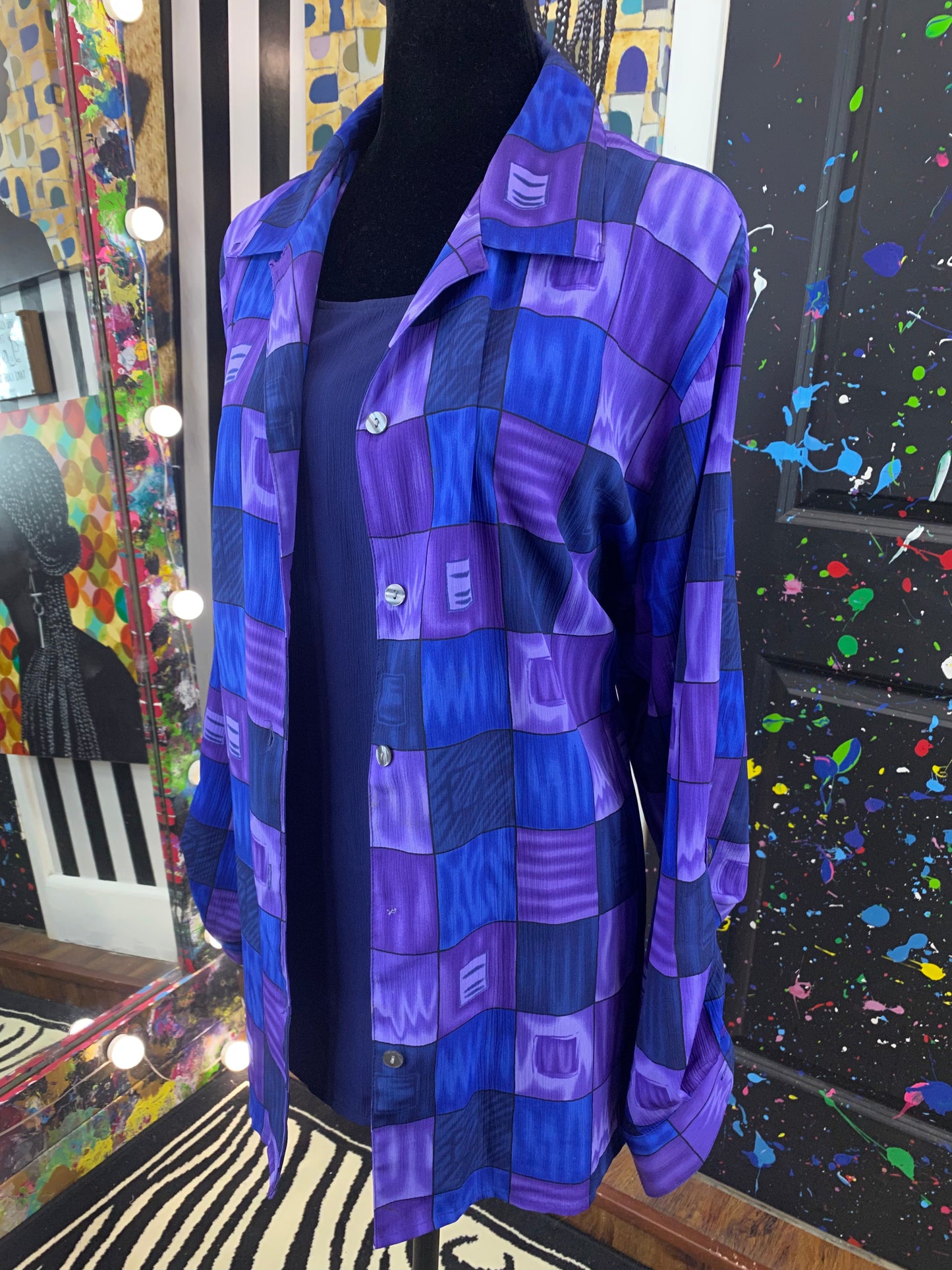 Vintage Undershirt Long Sleeve Blouse