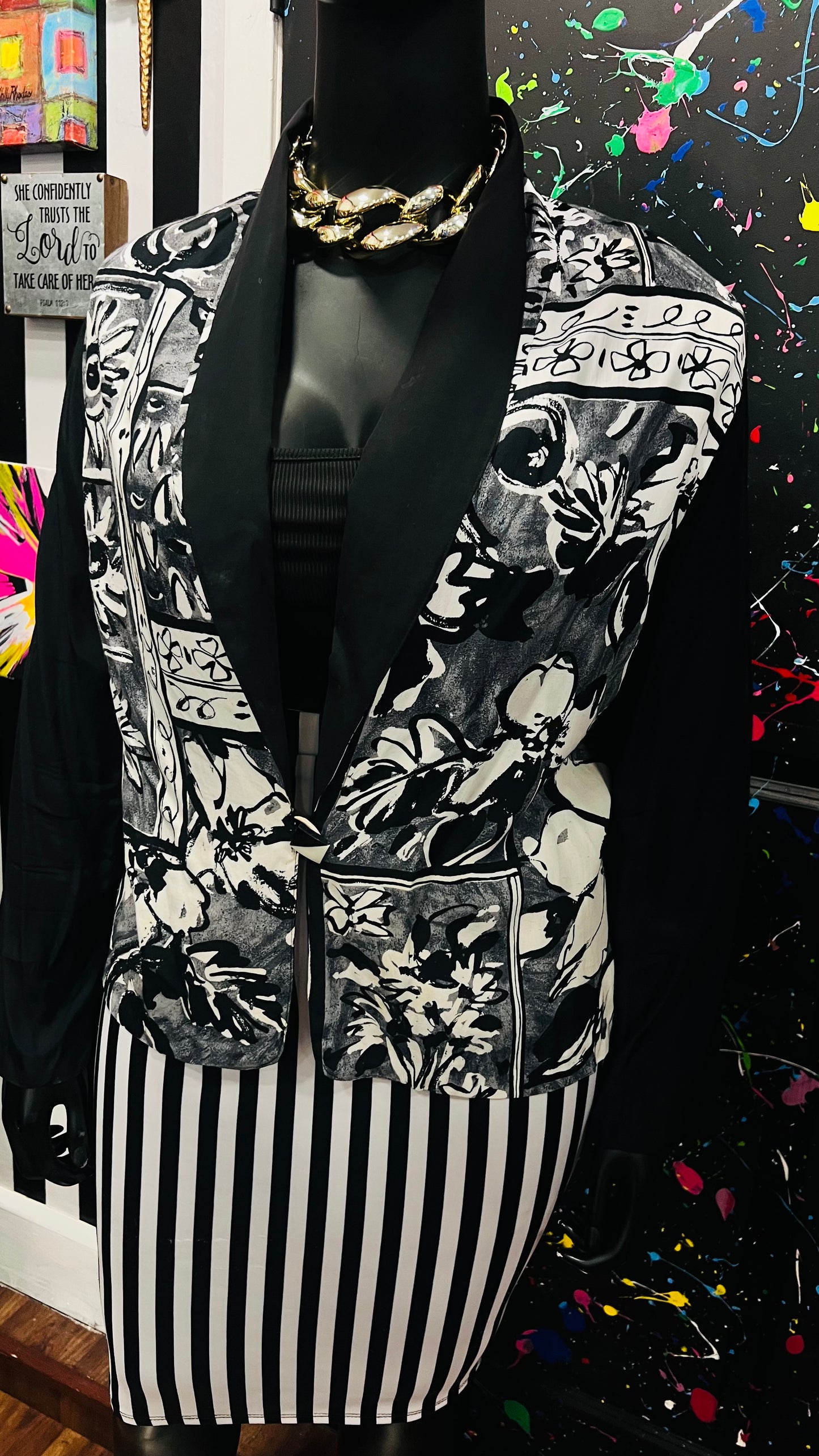 Vintage Rayon Blouse (24W)