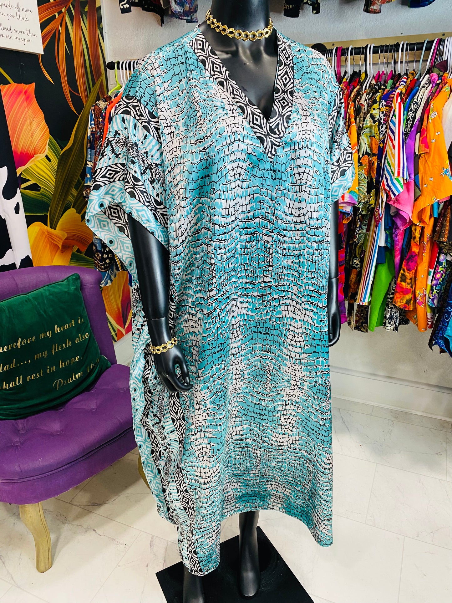 Vintage Kaftan Dress