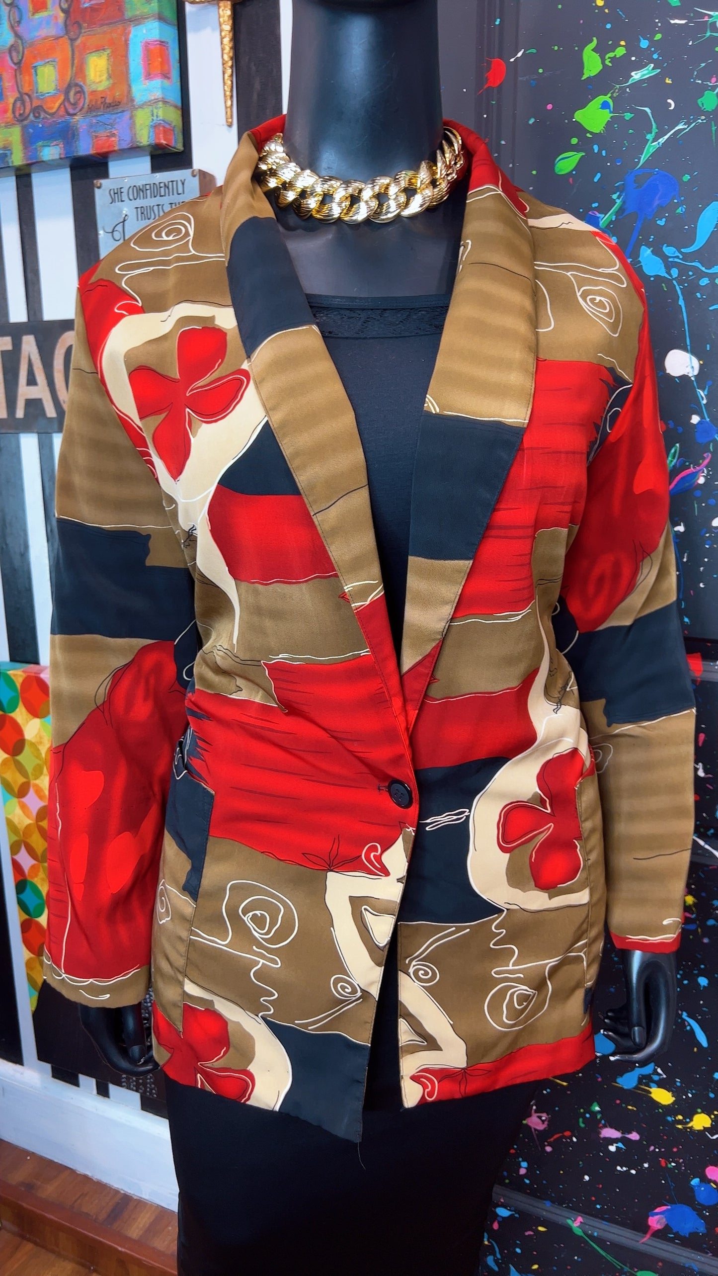 Vintage 90’s Abstract Blazer (24)