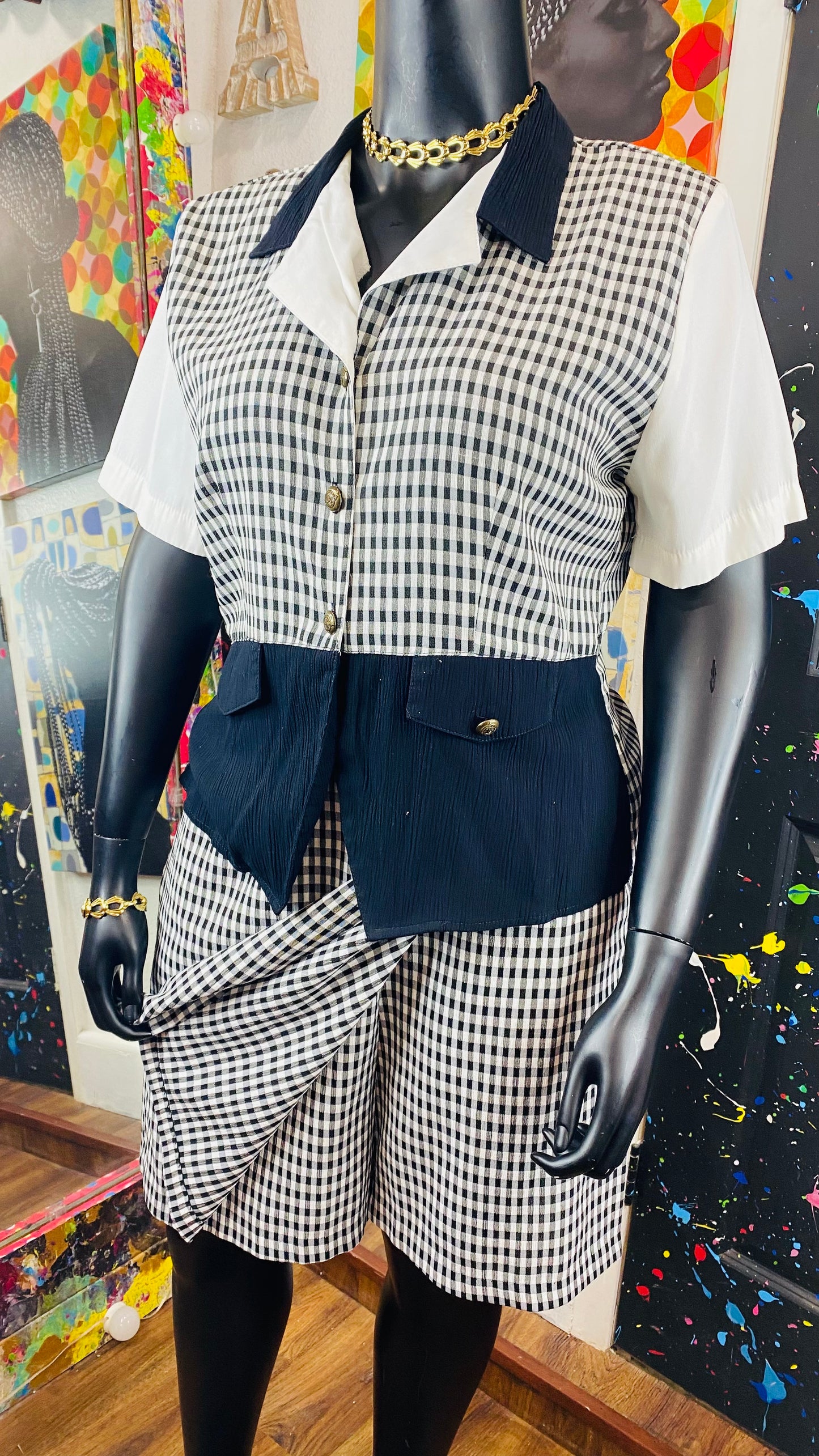 Vintage 2 Piece skort set