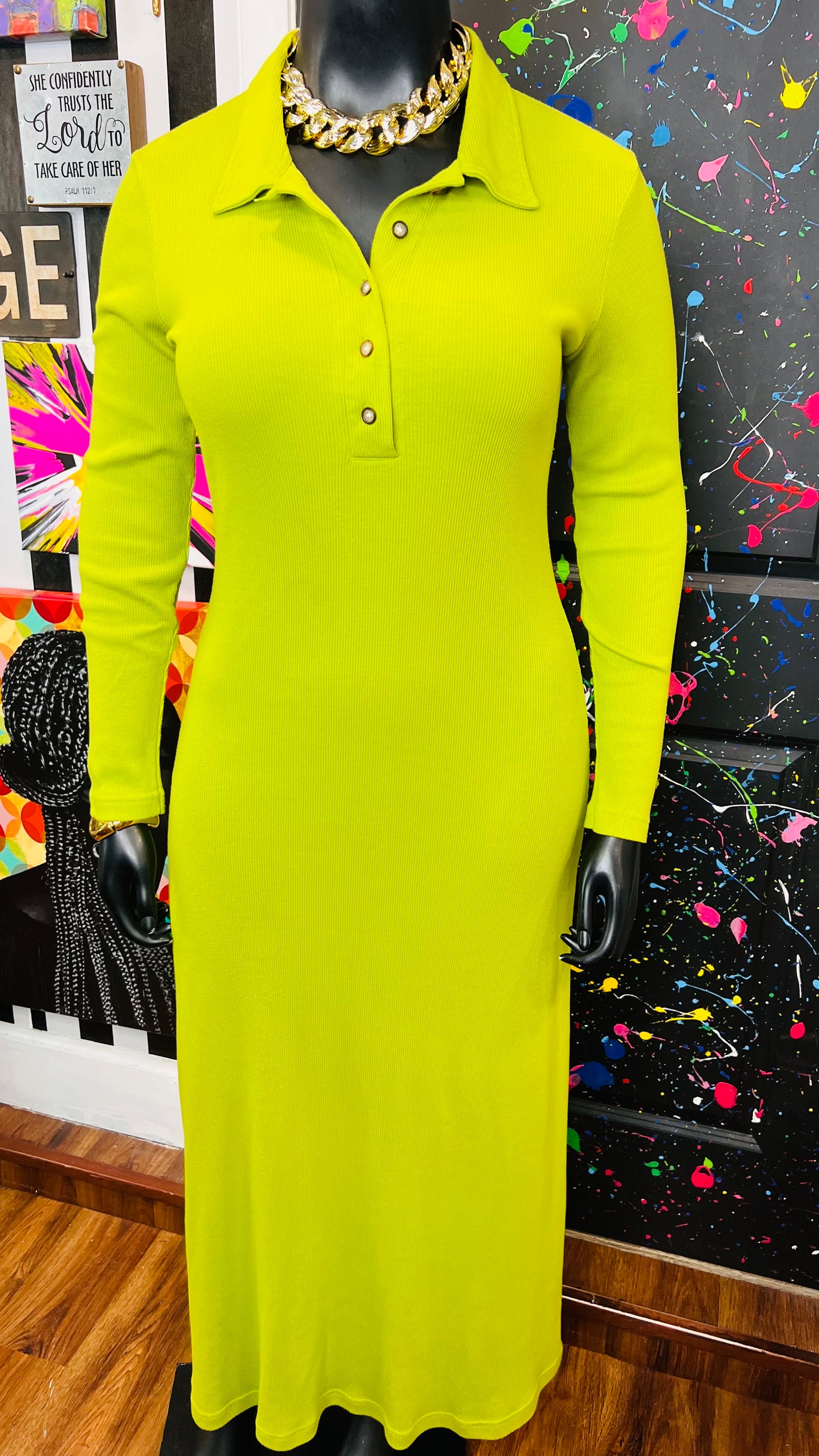 Vintage Green Cotton Bodycon Dress (20)