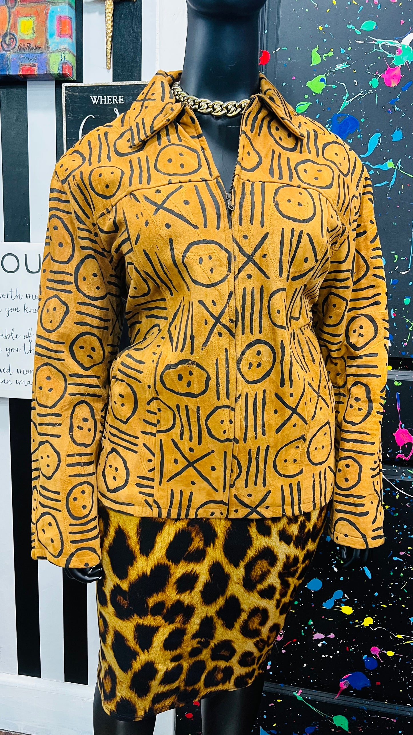 Vintage Genuine Leather Suede Jacket (20)