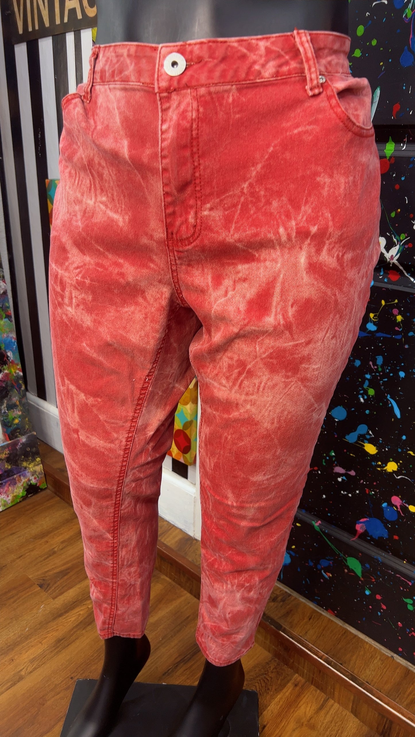 Ashley Stewart Abstract Wash Jeans (22)