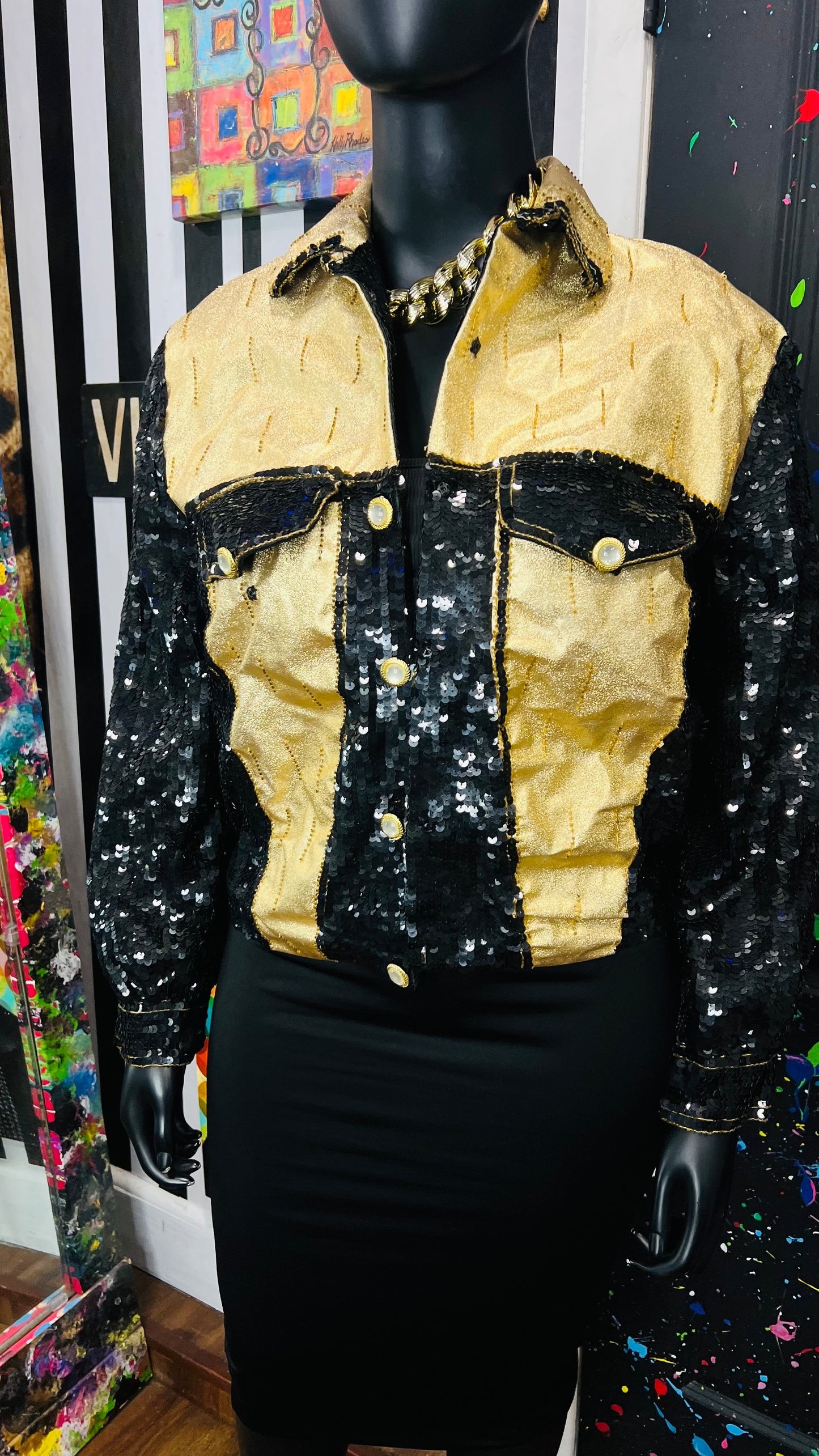 Vintage Modi Sequin Jacket (16)