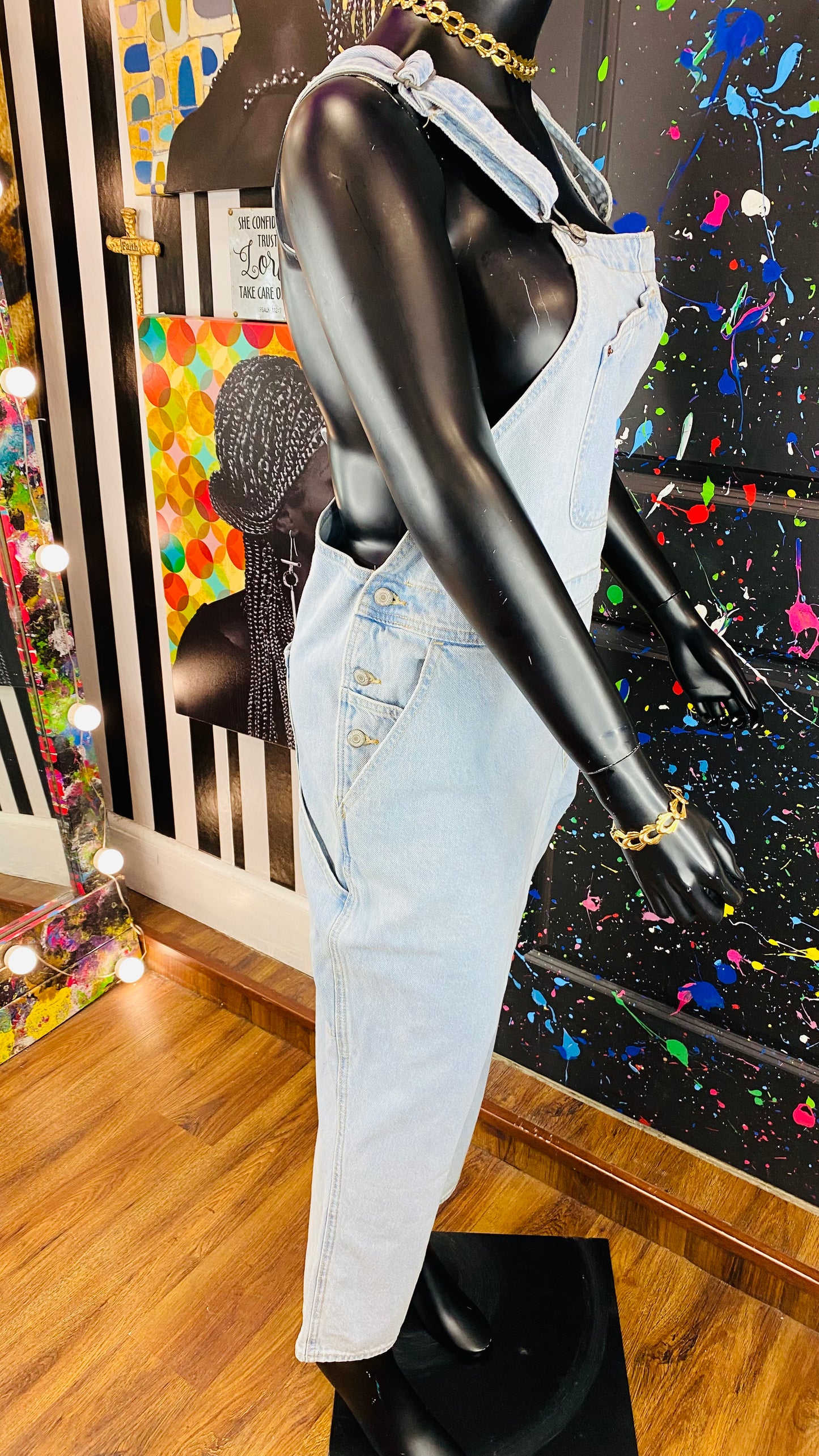 Old Navy Denim Overalls Jumpsuit