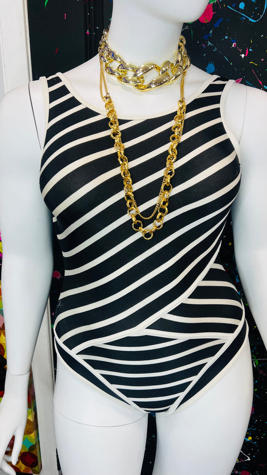 Vintage Black & White Swimsuit (12)