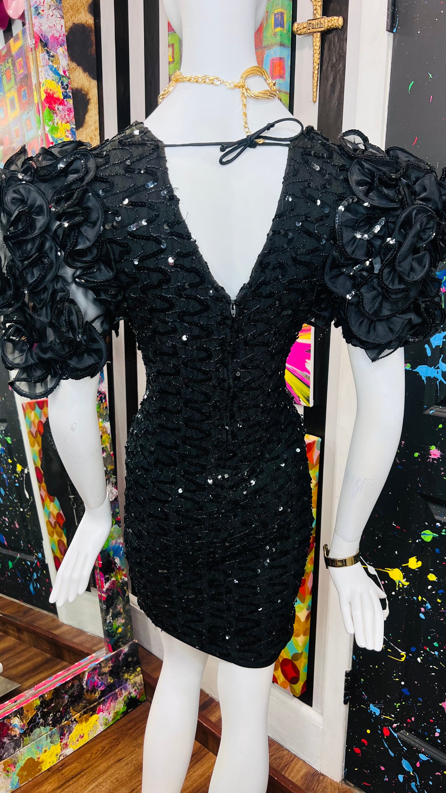 Vintage Sequin Formal Dress (14)