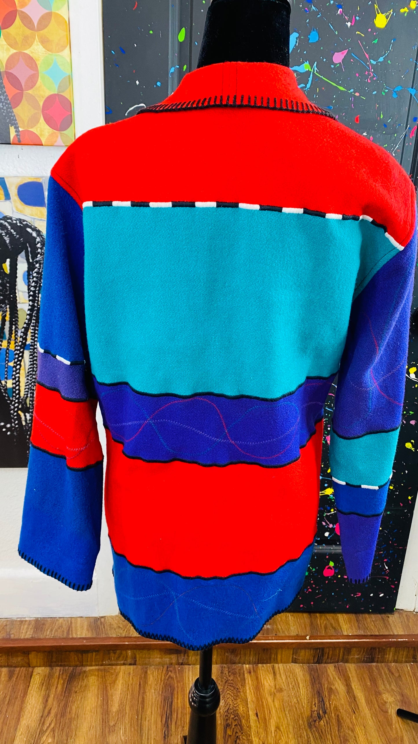 Vintage Striped Colored Jacket