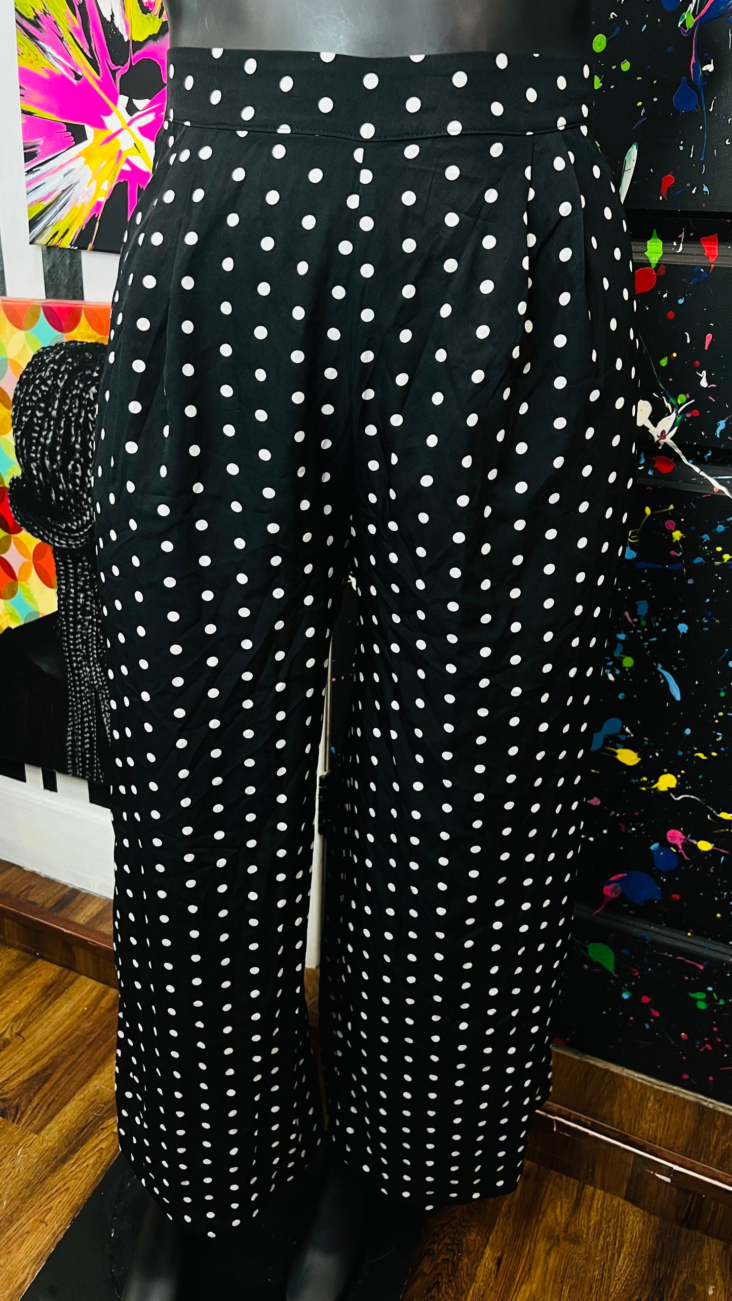 Black & White Polka Dot Pants (20)